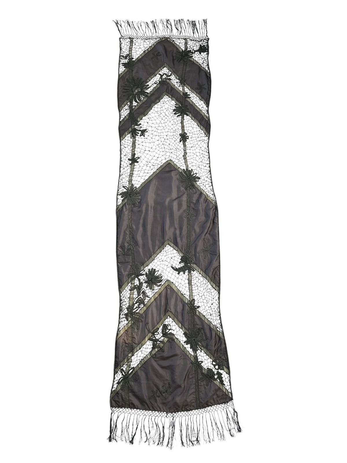 Dries Van Noten Dries Van Noten Handmade Lace Silk Scarf Size ONE SIZE - 5 Thumbnail