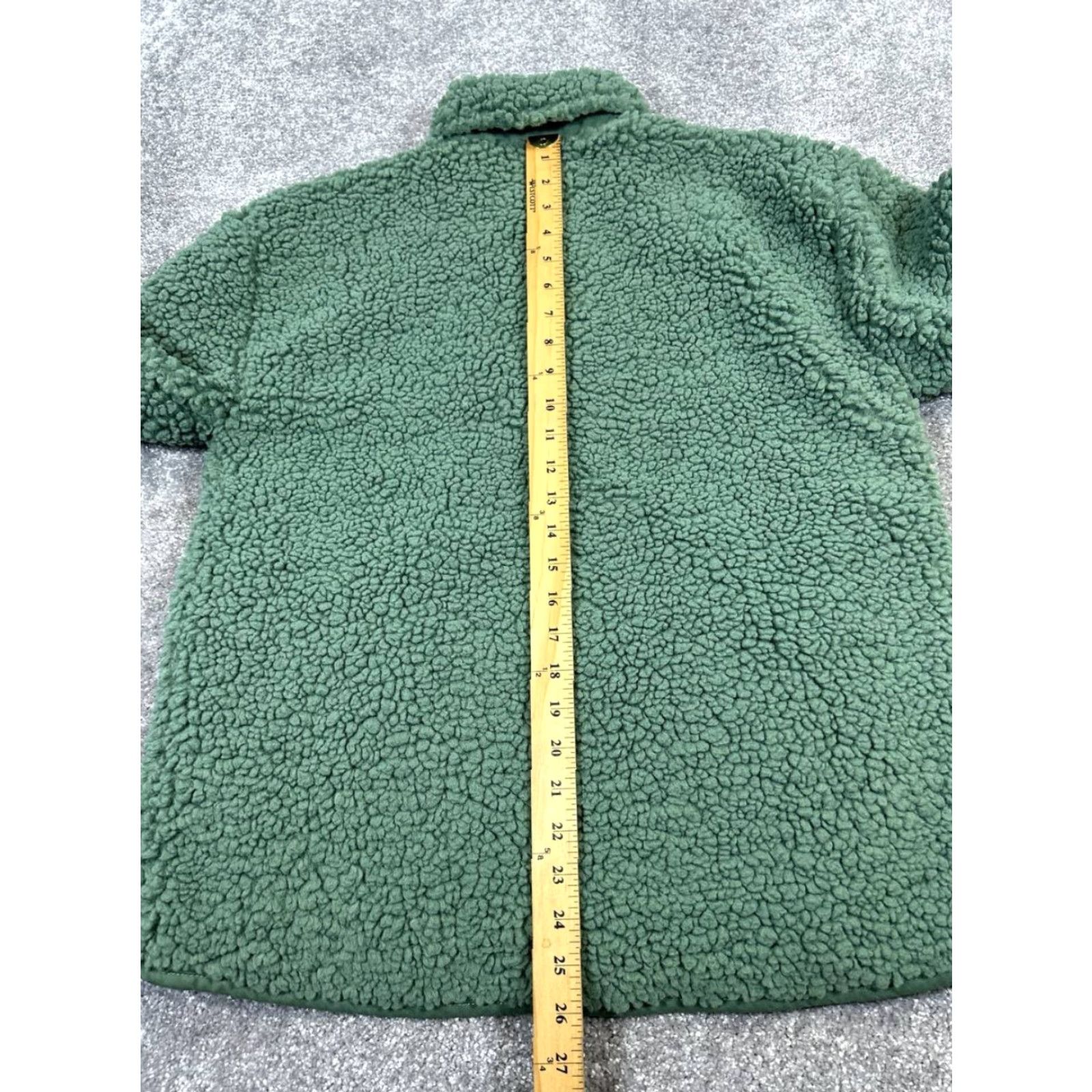 J.Crew J.CREW Jacket Womens Small Green Faux Fur Bomber Fleece Size S / US 4 / IT 40 - 7 Thumbnail