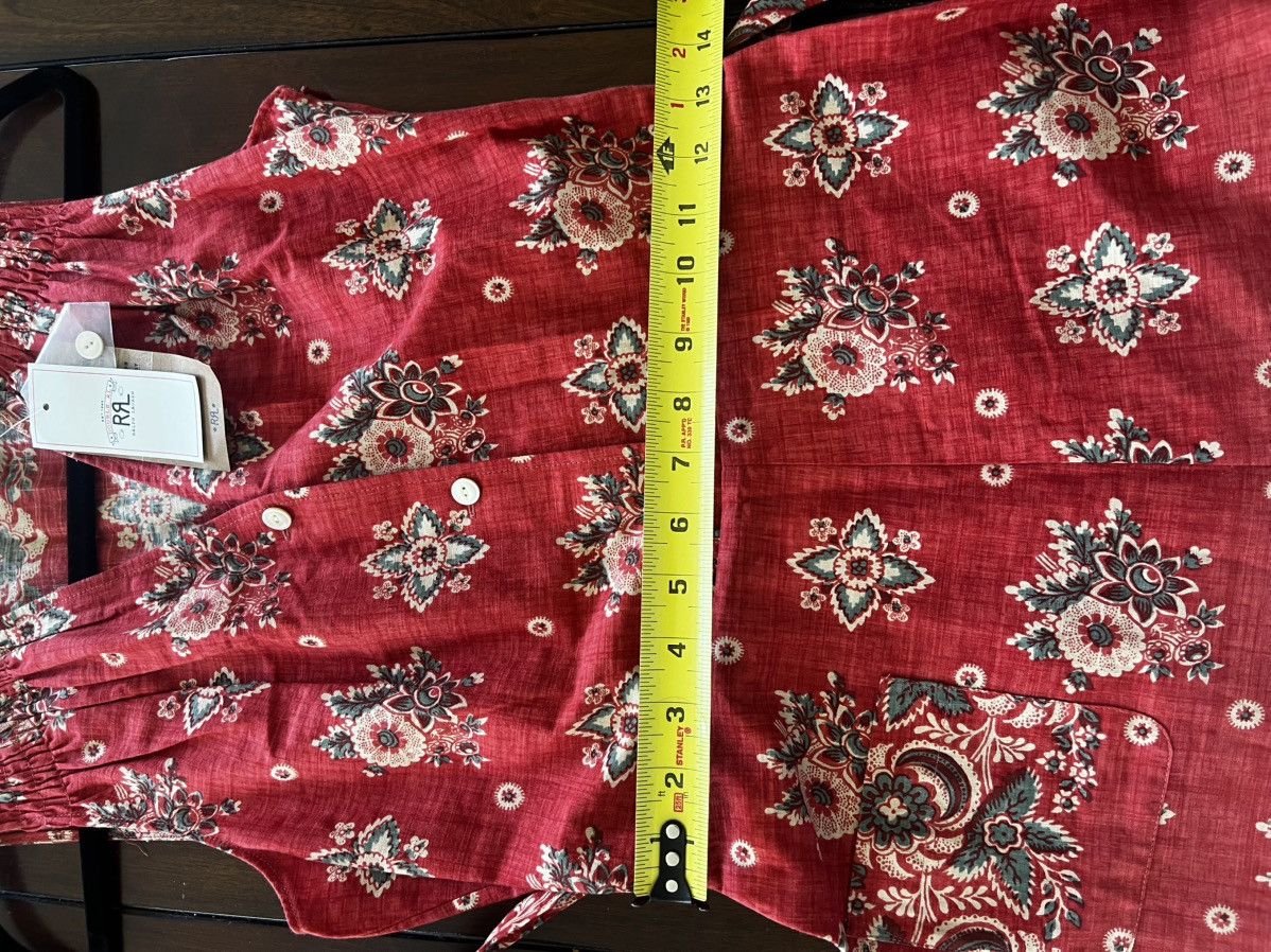 RRL Ralph Lauren *NWT RRL Double RL Ralph Lauren Floral-Print Cotton Jumpsuit Size 27" / US 4 / IT 40 - 2 Thumbnail