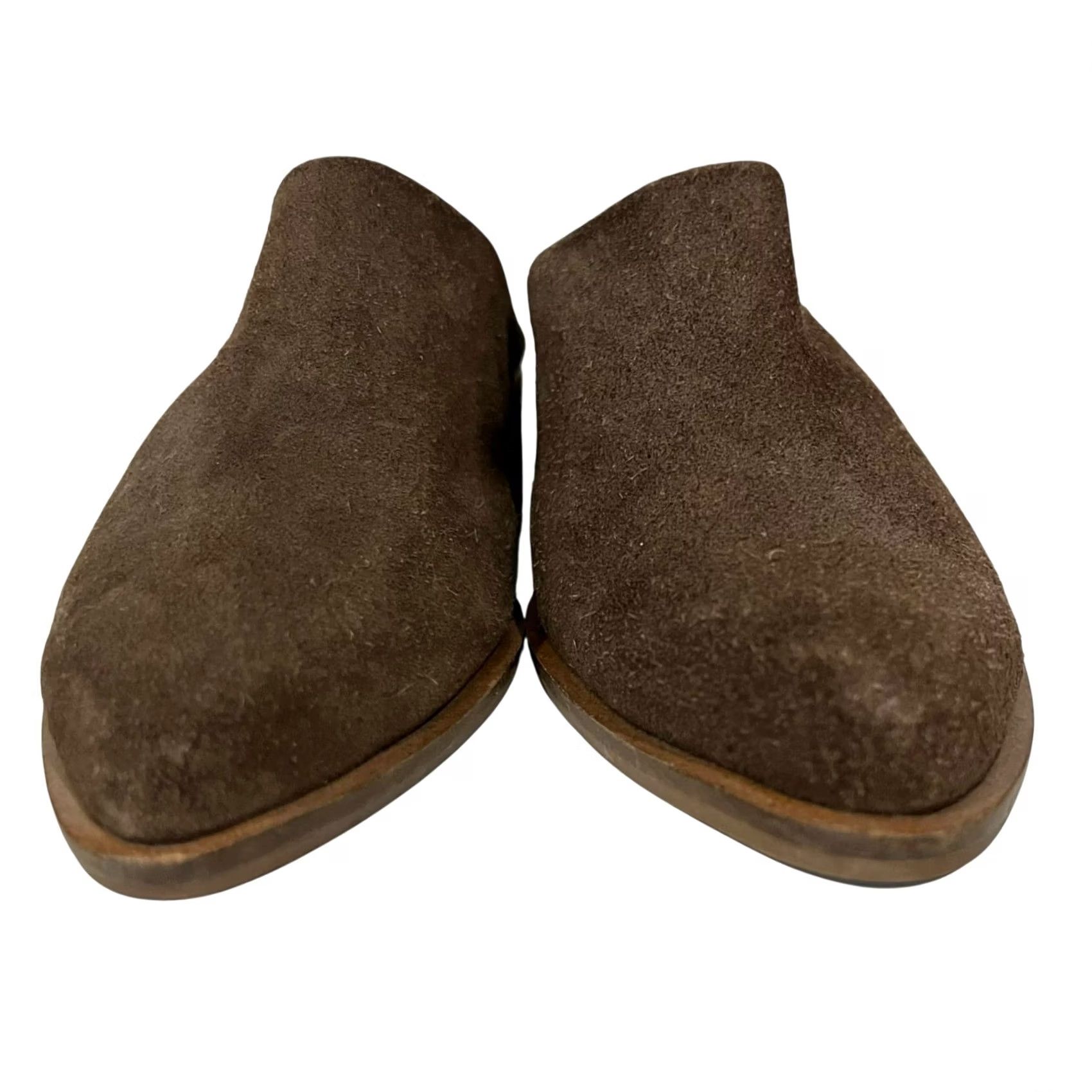 Vintage VINTAGE? ABLE Women’s Mules Sl ipped On Brown Suede Almond Toe Size 9 Womens Size US 9 / IT 39 - 6 Thumbnail