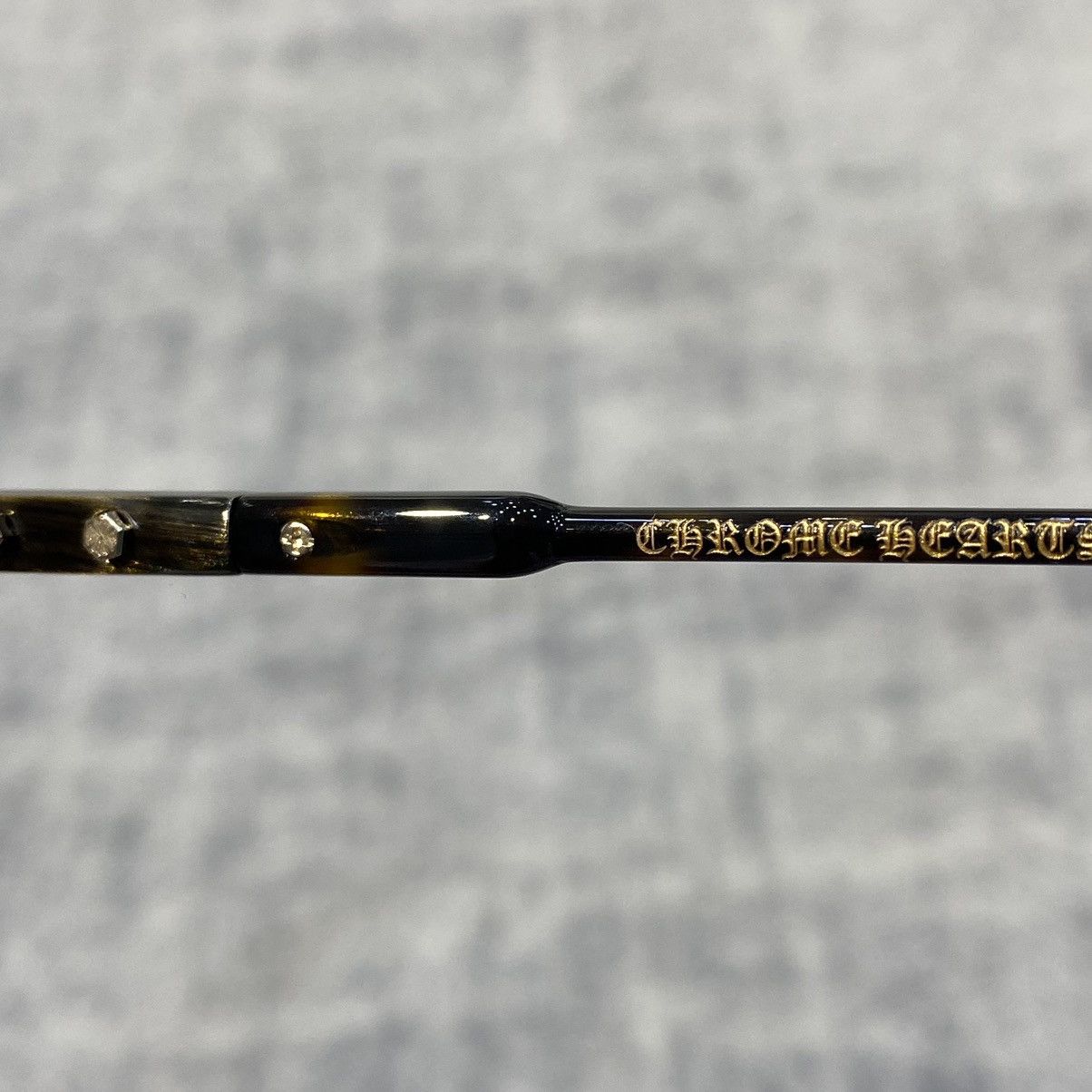 Chrome Hearts CHROME HEARTS TATTERS Dark Tortoise/Antique Gold Size ONE SIZE - 10 Thumbnail