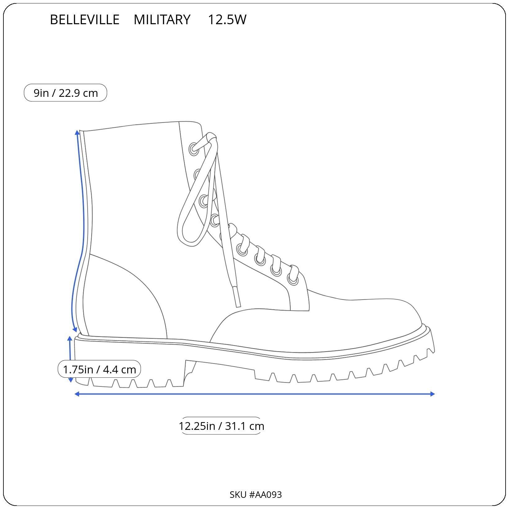Belleville Belleville 800 ST 8” Waterproof Steel Toe Flight Deck Combat Size US 12.5 / EU 45-46 - 5 Thumbnail