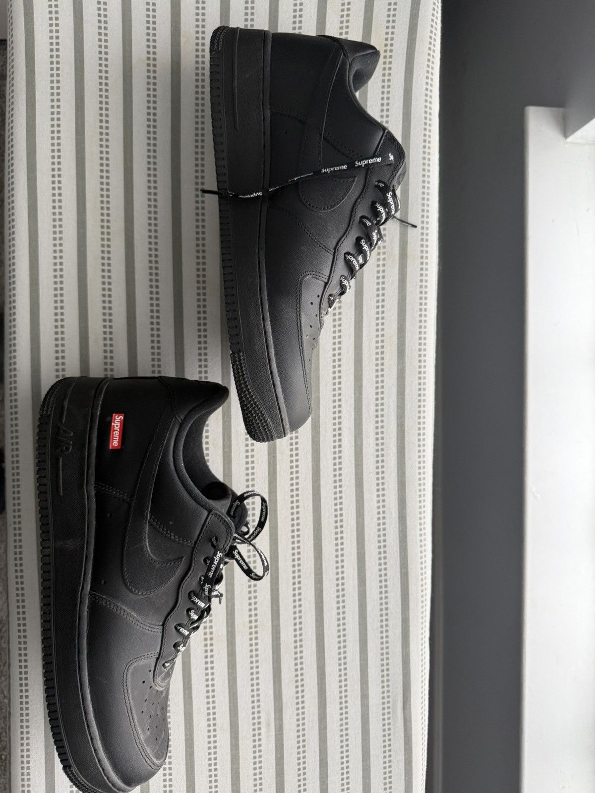 Nike × Supreme Supreme Forces Black Size US 12 / EU 45 - 1 Thumbnail