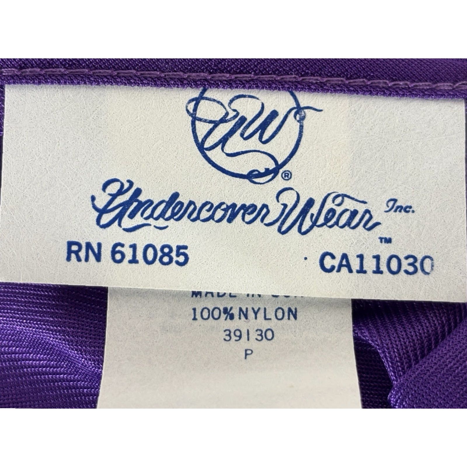 Undercover Vtg Undercover Wear Nylon Nightgown Sz Petite (small) Women’s Purple Made In USA Size ONE SIZE - 6 Thumbnail