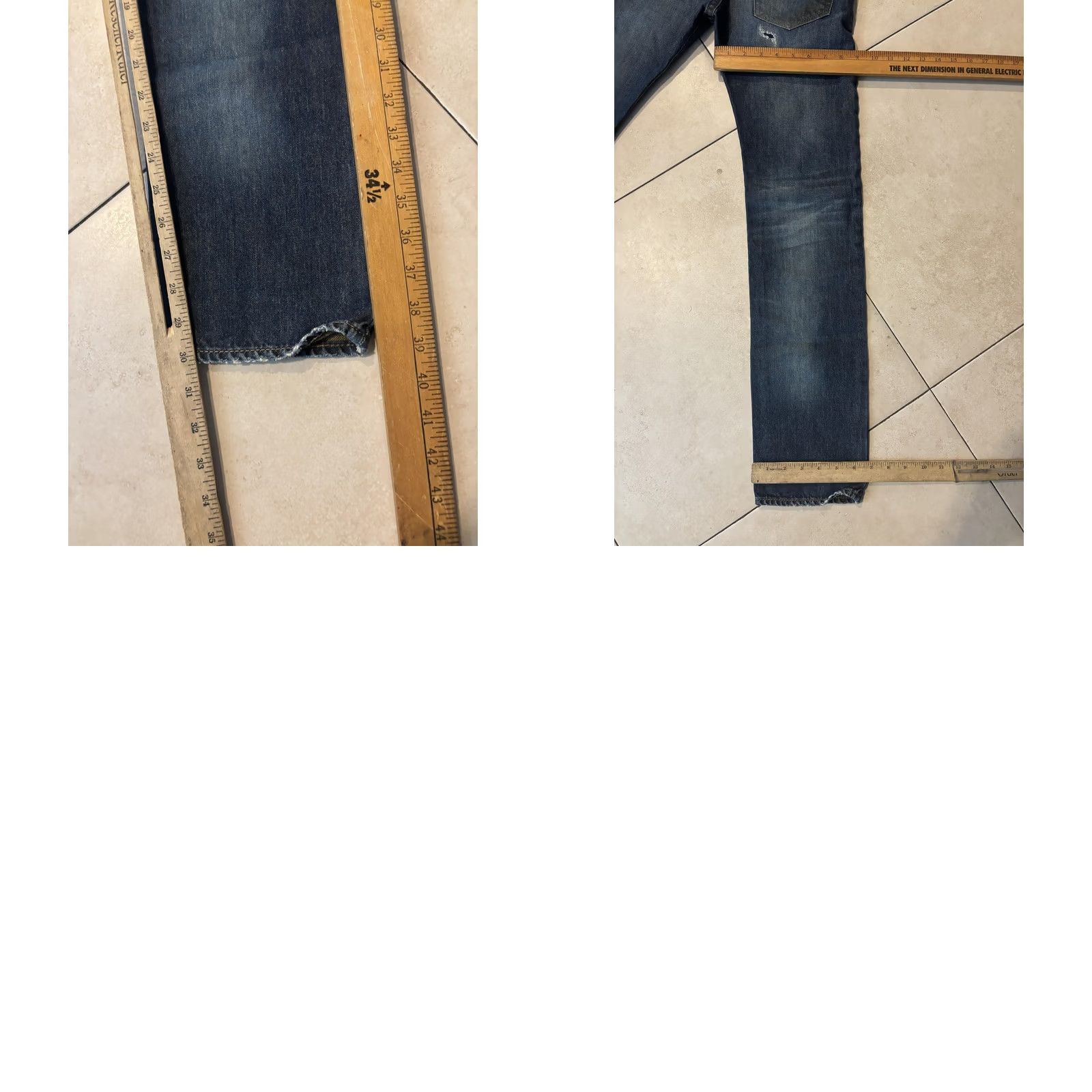Diesel Diesel Buster Jeans Mens 26x30 Blue Medium Wash Slim Tapered Distressed Denim Size US 26 / EU 42 - 8 Thumbnail
