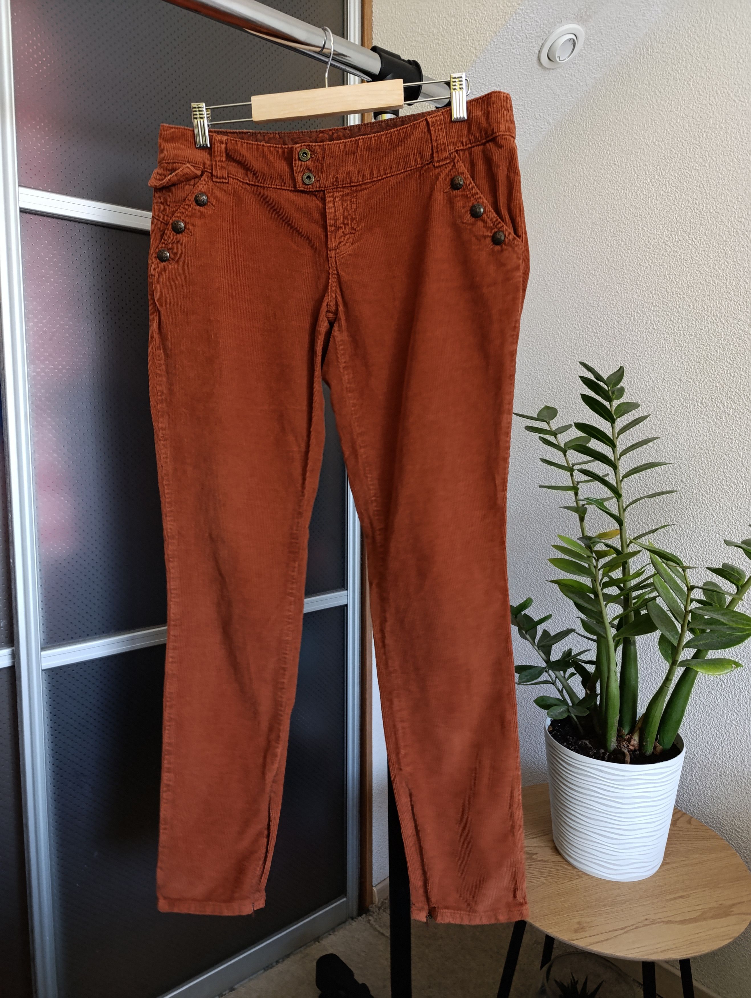 Dolce & Gabbana × Vintage DOLCE GABBANA WONDER WOMEN'S LEGGINGS JEANS CORDUROY Size 30" / US 8 / IT 44 - 9 Thumbnail