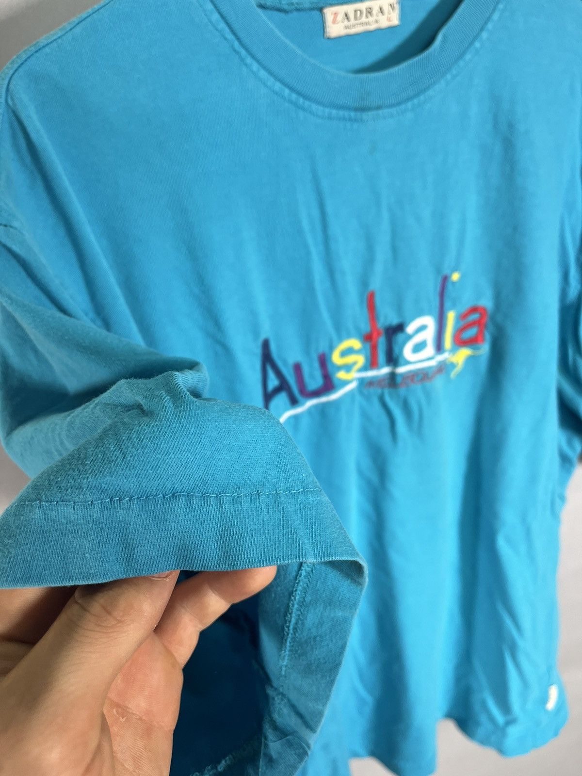 Man Made In Australia × Vintage Vintage Embroidered Single Stitch Melbourne Australia Tee Size US L / EU 52-54 / 3 - 3 Thumbnail
