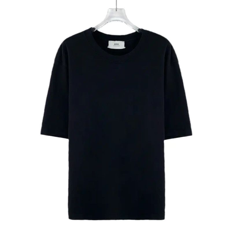 AMI AMI Black Cotton T-Shirt for Women 0089 Size M / US 6-8 / IT 42-44 - 1 Thumbnail