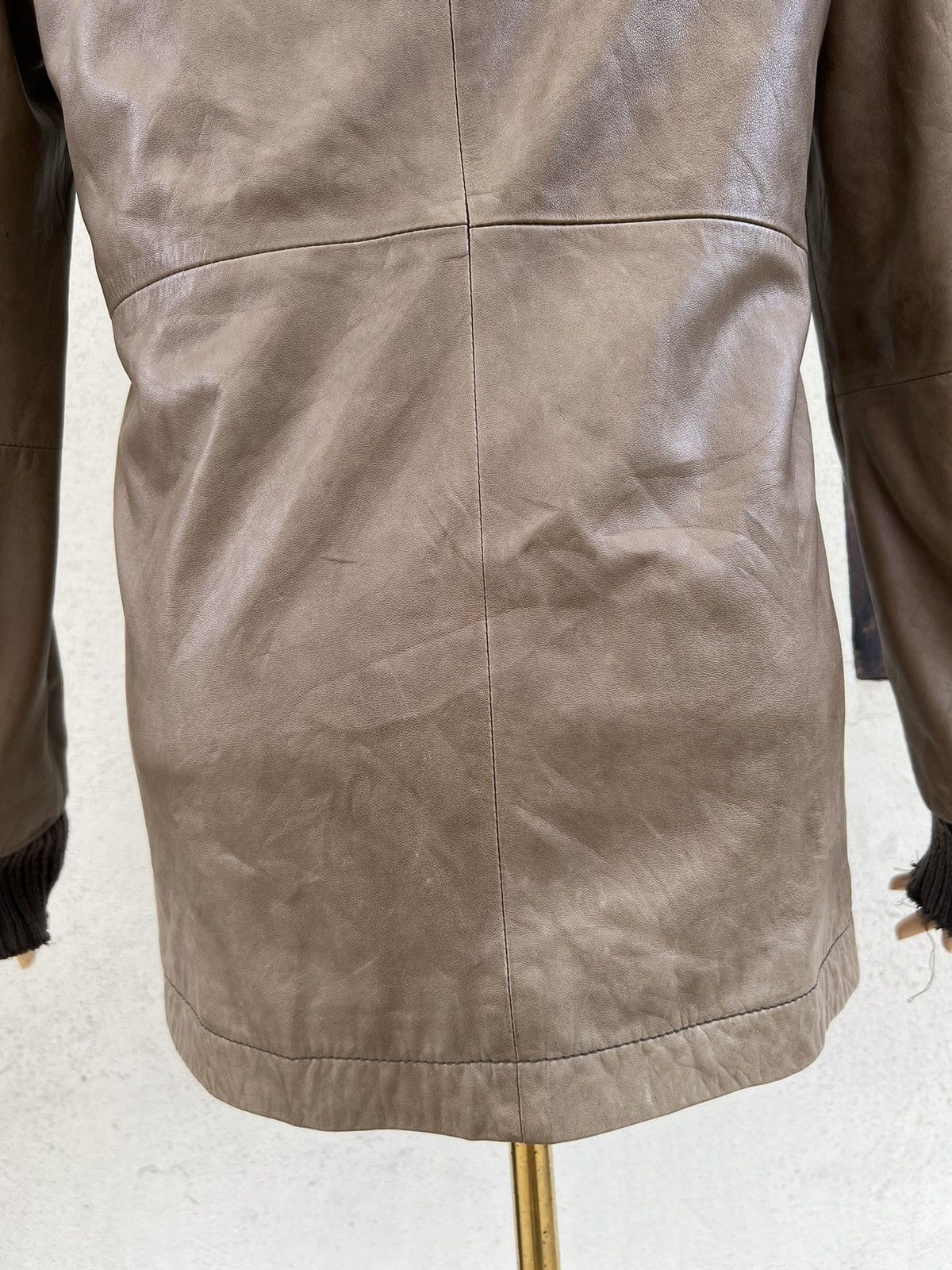 Leather 0000 Japan Patina Sheep Skin Leather Jacket Hoodie Size US M / EU 48-50 / 2 - 19 Thumbnail