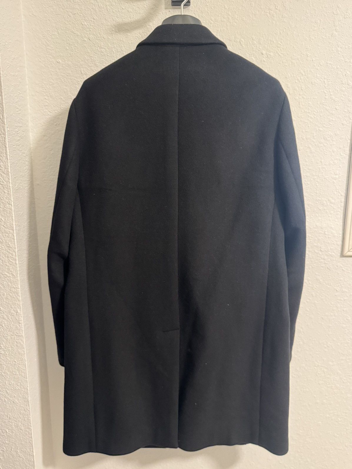 Reiss Reiss Wool Overcoat Black Size US L / EU 52-54 / 3 - 3 Thumbnail