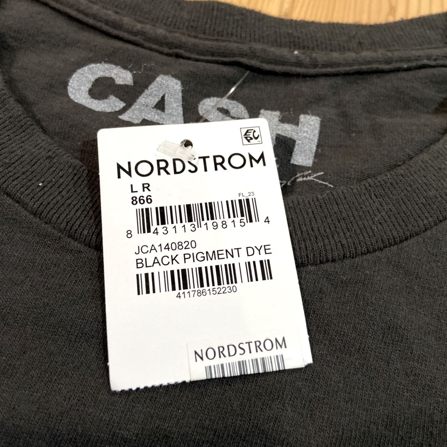 Nordstrom NWT Nordstrom JOHNNY CASH Graphic Tee Black Adult Men's Size Large T-Shirt Crew Neck Short Sleeve Rock NWT Size US L / EU 52-54 / 3 - 3 Thumbnail