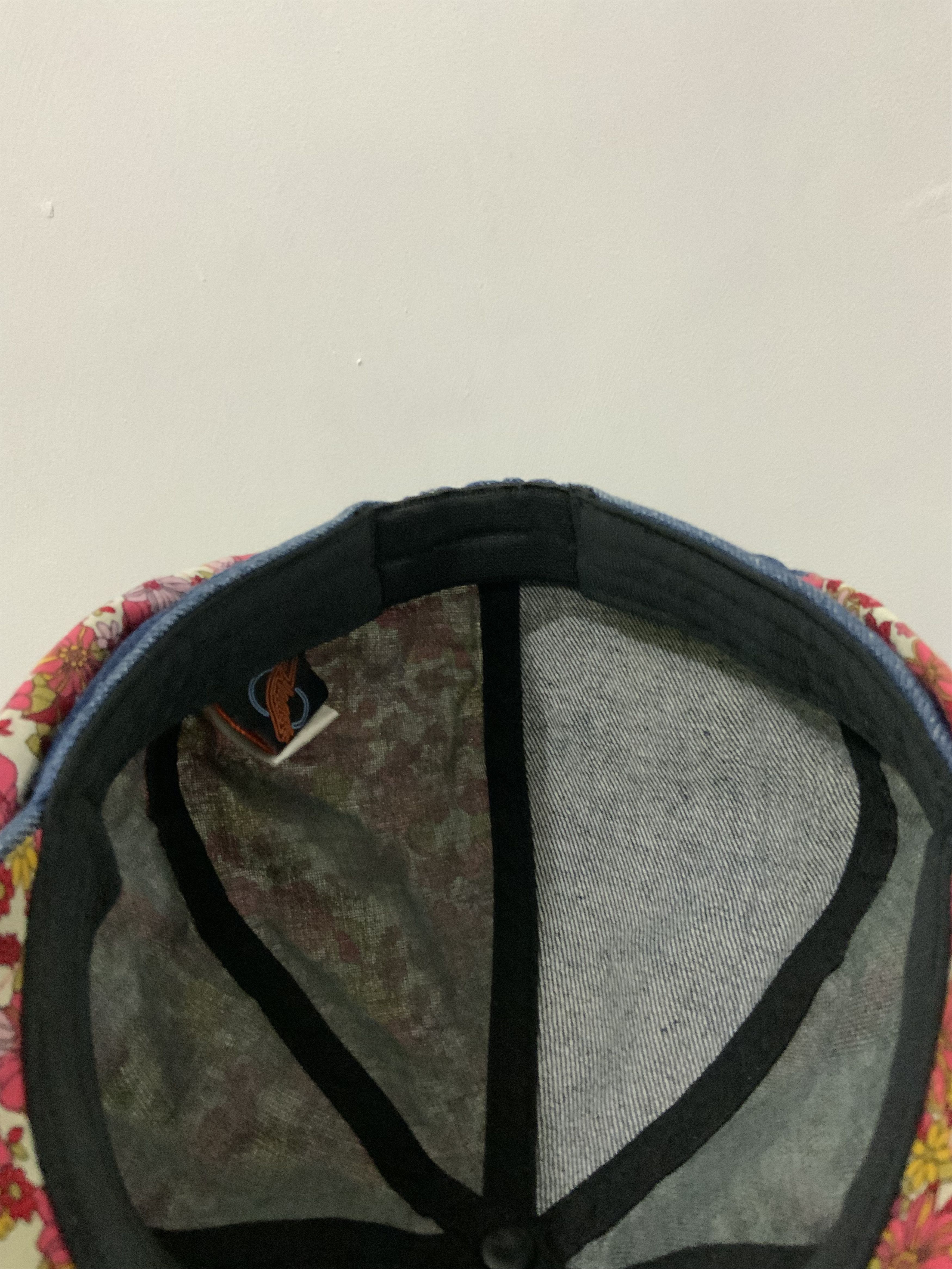 If Six Was Nine Denime Flower Patchwork Newsboy Hat Size ONE SIZE - 10 Thumbnail
