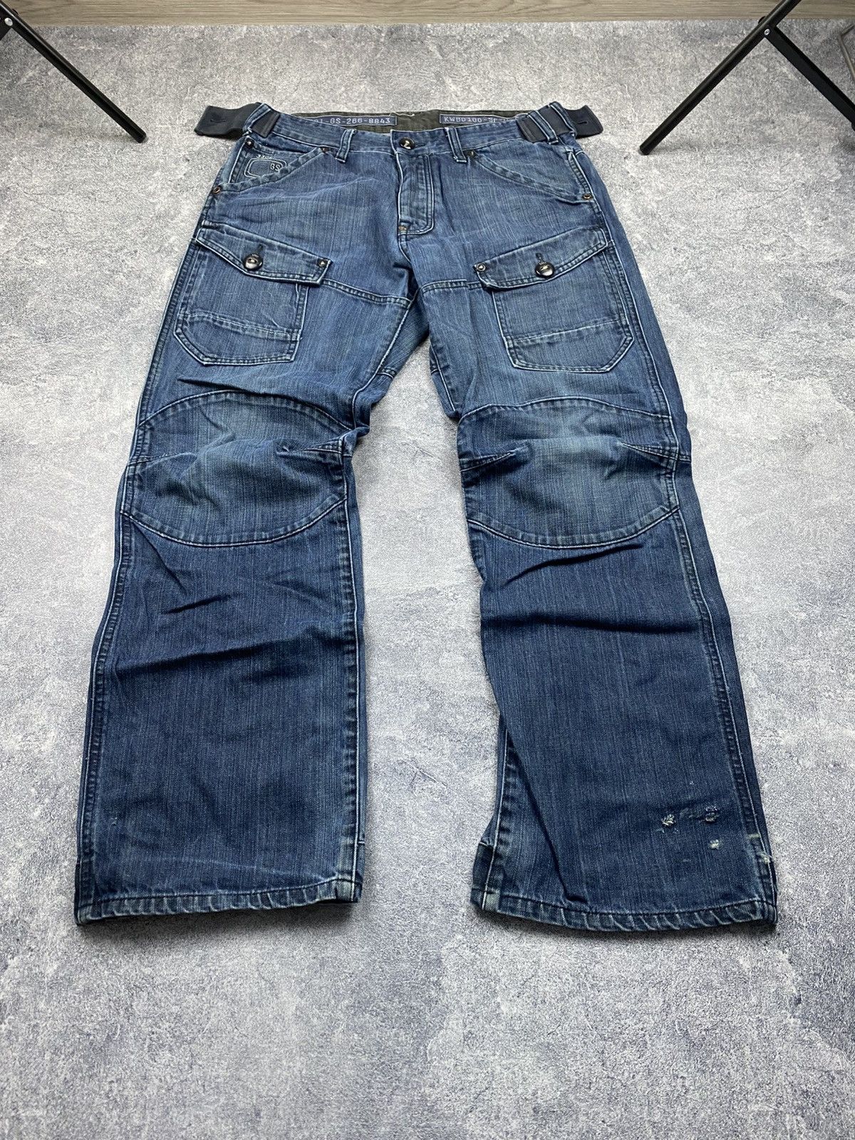 G-Star × Japanese Brand × Vintage Vintage G-Star Raw Japanese Distressed Cargo Pants Y2K Size US 34 / EU 50 - 4 Thumbnail