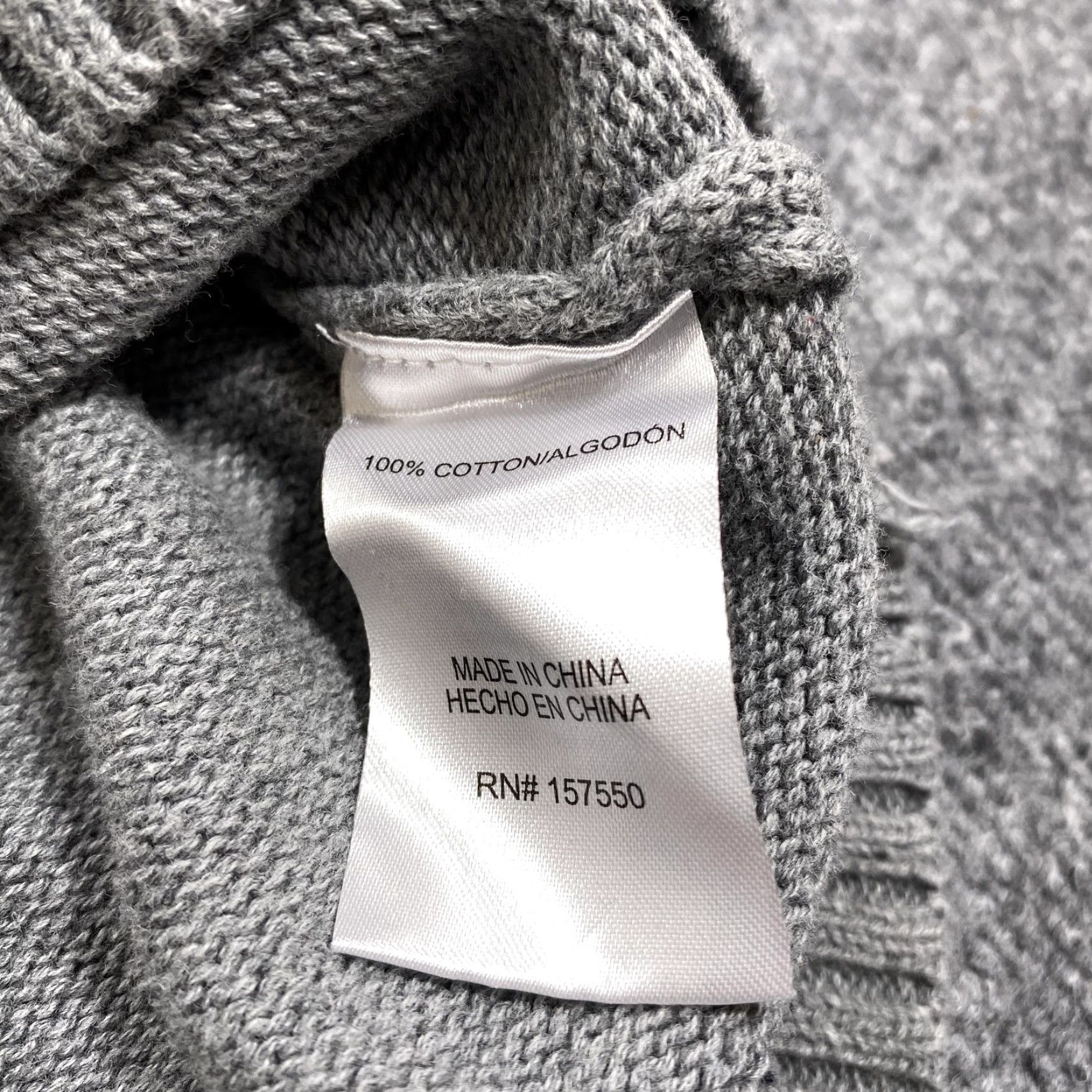 Vintage Tahari Mens XL Gray Striped 1/4 Zip Mock Neck Cotton Pullover Casual Sweater Size US XL / EU 56 / 4 - 3 Thumbnail