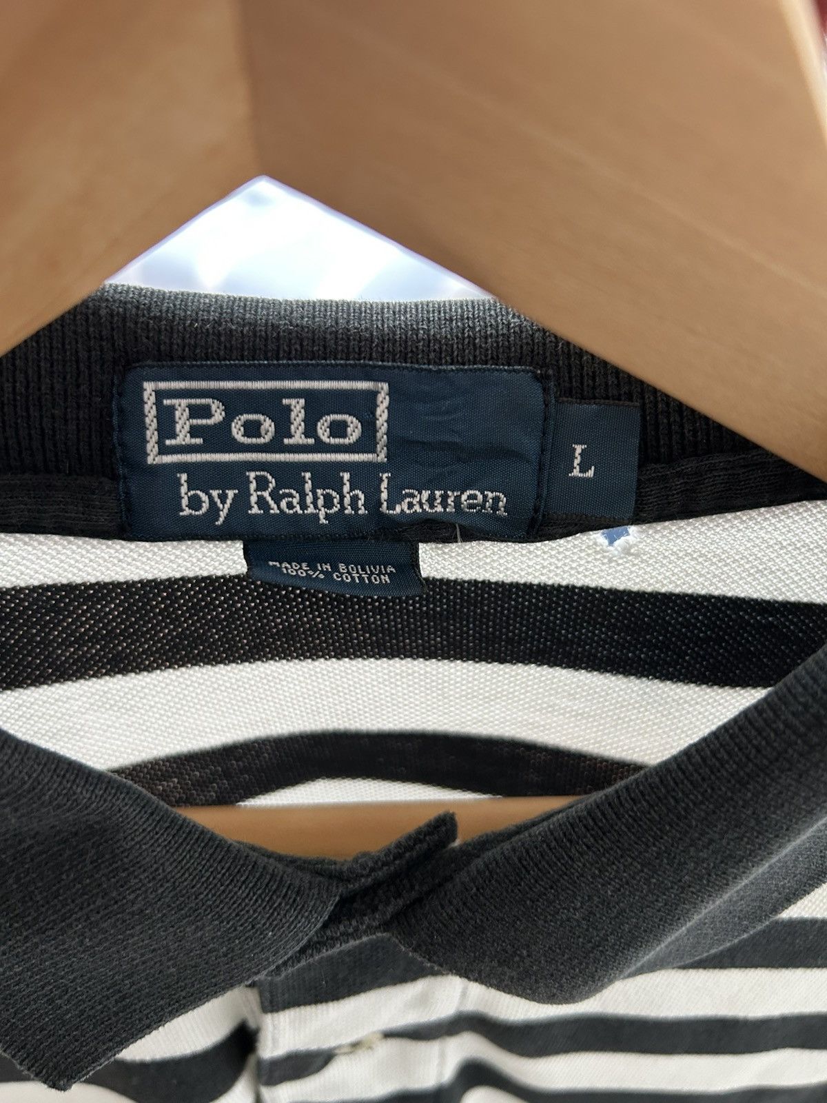 Polo Ralph Lauren Black and white stripped Polo shirt Size US L / EU 52-54 / 3 - 2 Thumbnail