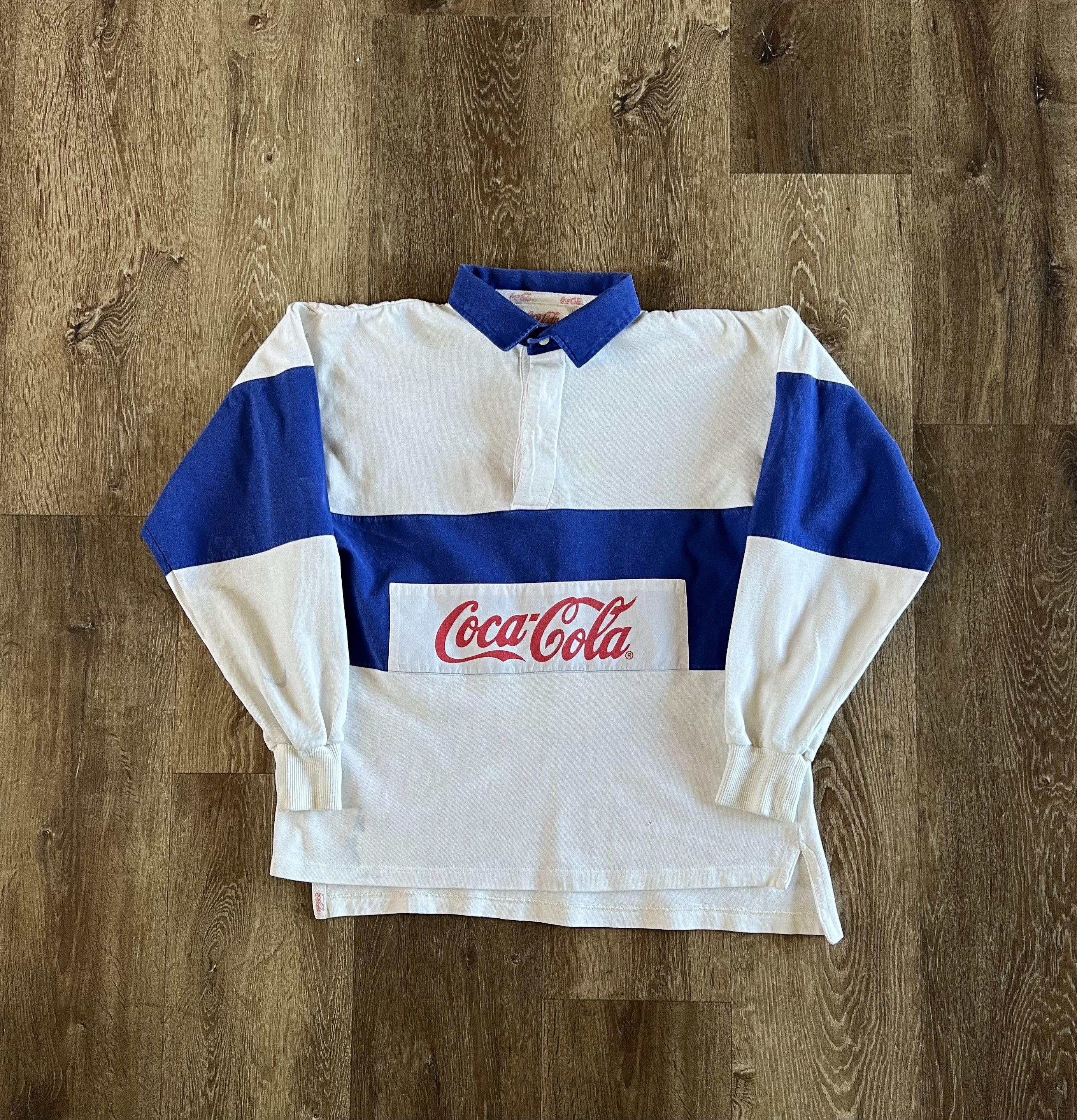 Coca Cola × Made In Usa × Vintage Vintage 80's/90's Coca Cola Rugby ...