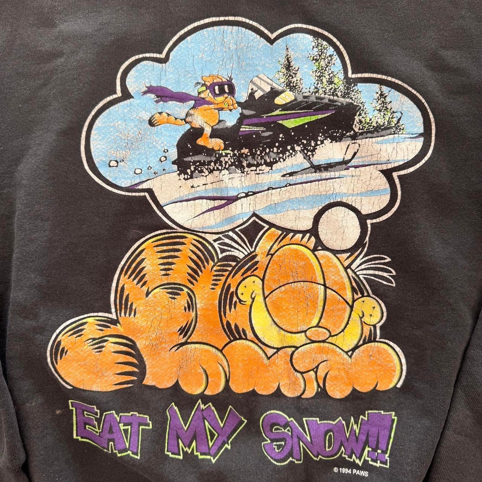 Vintage Vintage 1994 Garfield "Eat My Snow" Crewneck Arctic Cat Size US M / EU 48-50 / 2 - 2 Thumbnail