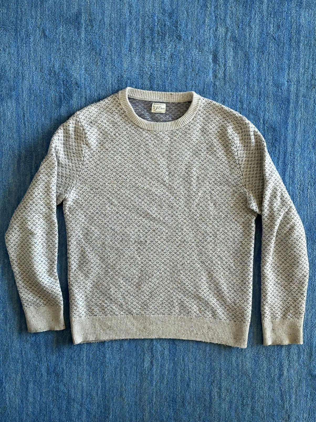 J.Crew Merino Wool Patterned Sweater Size US L / EU 52-54 / 3 - 1 Thumbnail