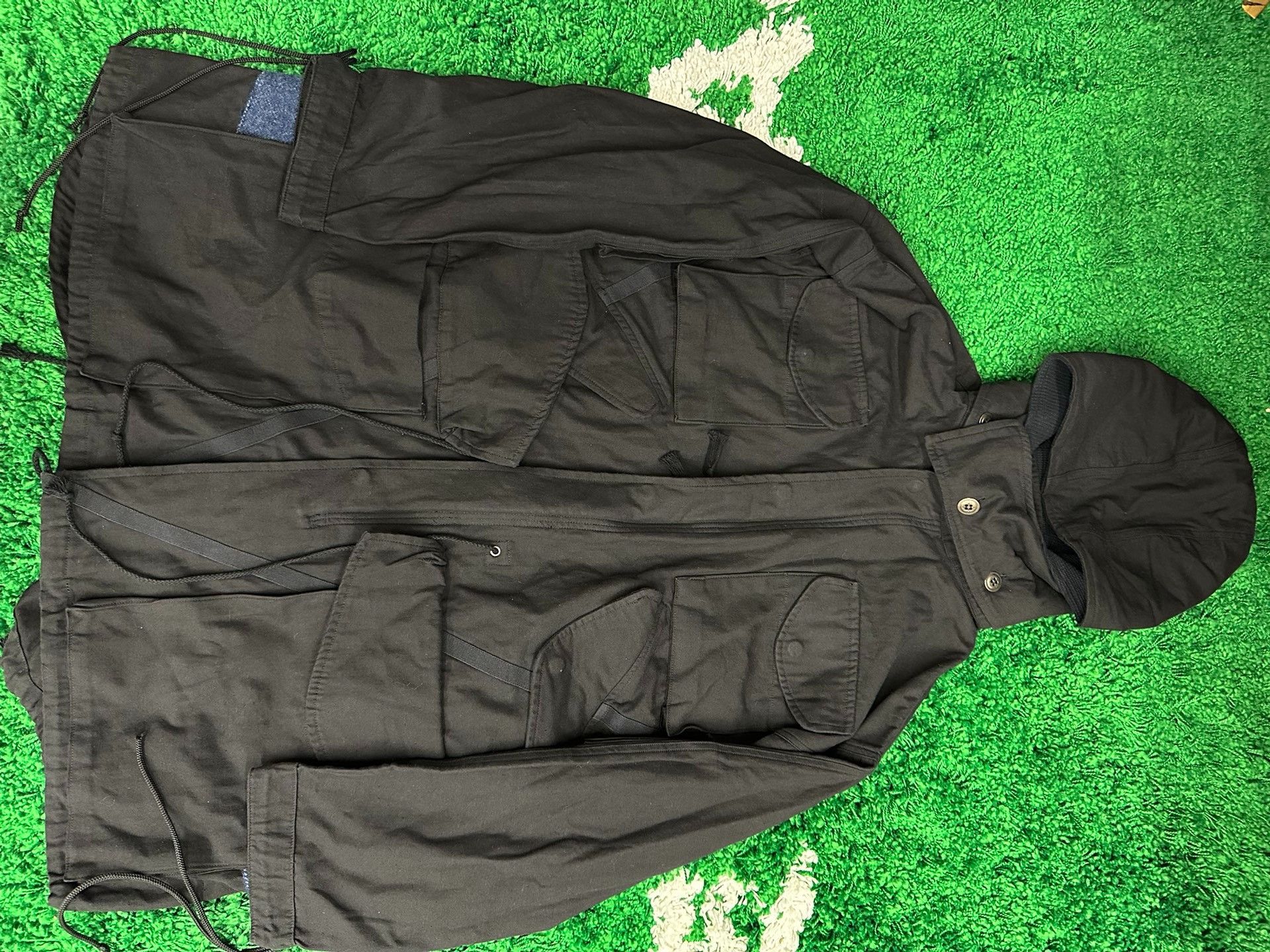 Greg Lauren Greg Lauren GL Black Long Coat Nextarrow-2501 Size US XL / EU 56 / 4 - 4 Thumbnail