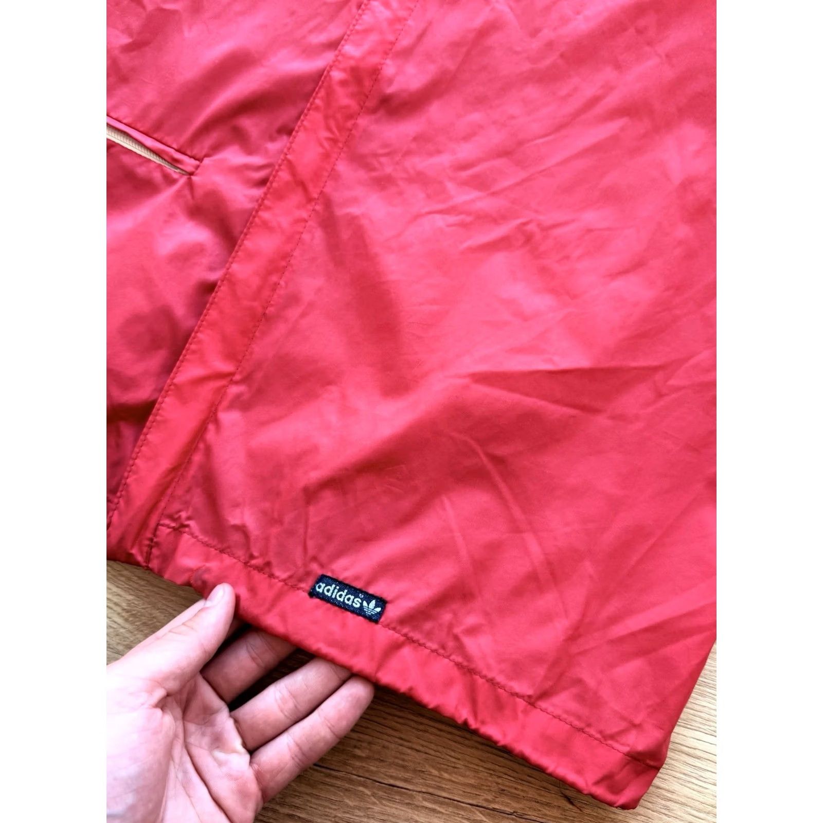 Adidas VINTAGE adidas VentexJacket Nylon Full Zip Men Red 80s 70s Retro Tunisian Made In Tunisia Sz L-XL Football Track Jacket Size US L / EU 52-54 / 3 - 7 Thumbnail
