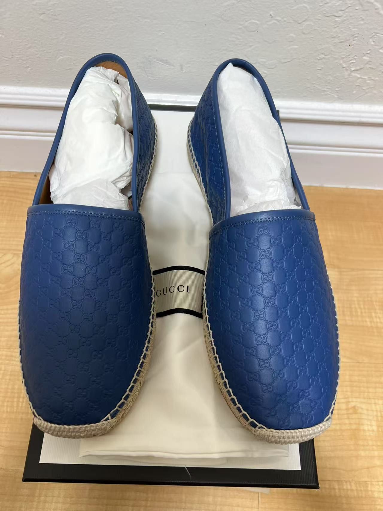 Gucci GUCCI Microguccissima Pattern Leather Espadrilles Size US 11.5 / EU 44-45 - 7 Thumbnail