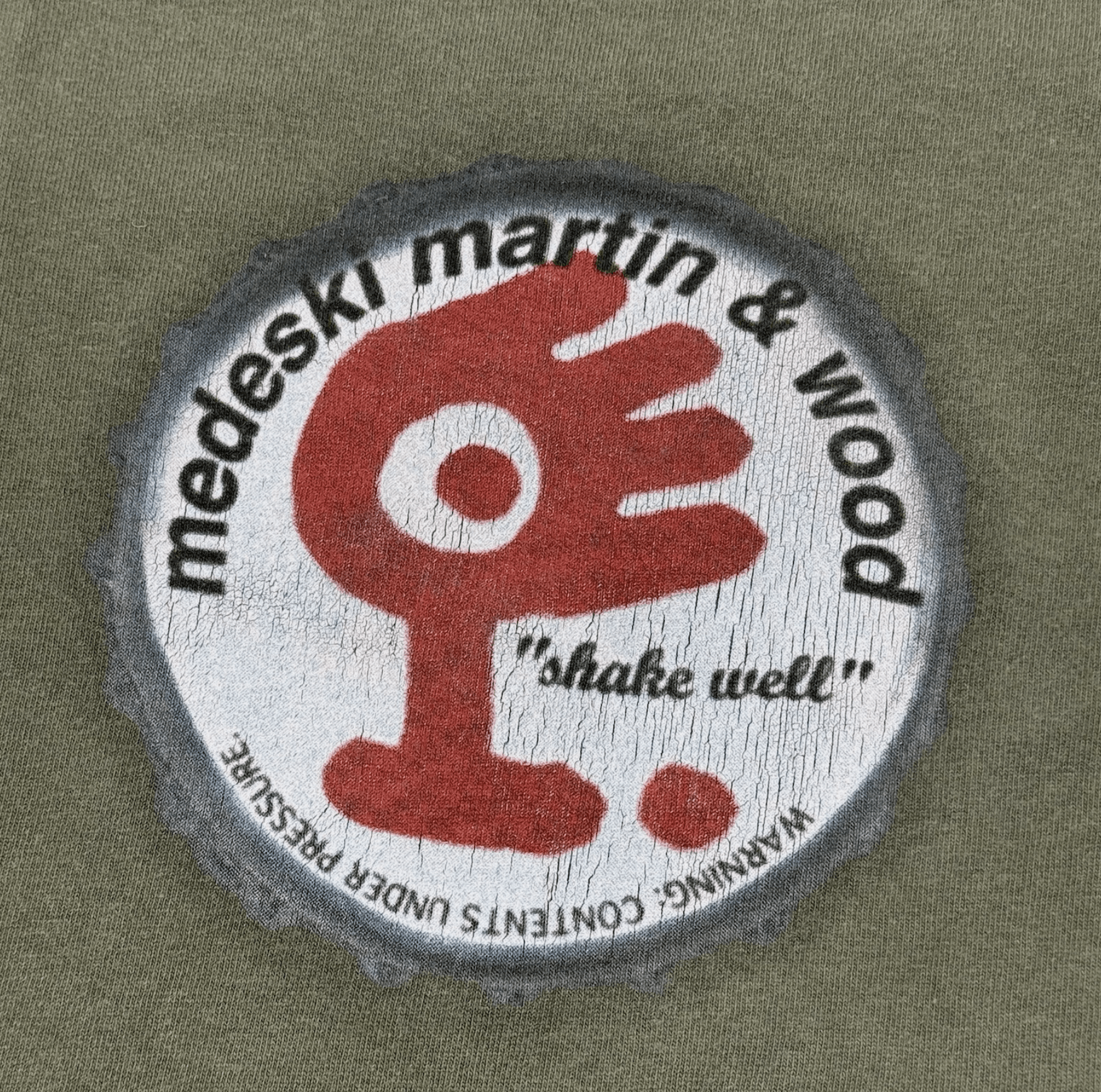 Fruit Of The Loom 1995 Medeski Martin And Wood T-Shirt XL Shake Well Green Size US XL / EU 56 / 4 - 3 Thumbnail