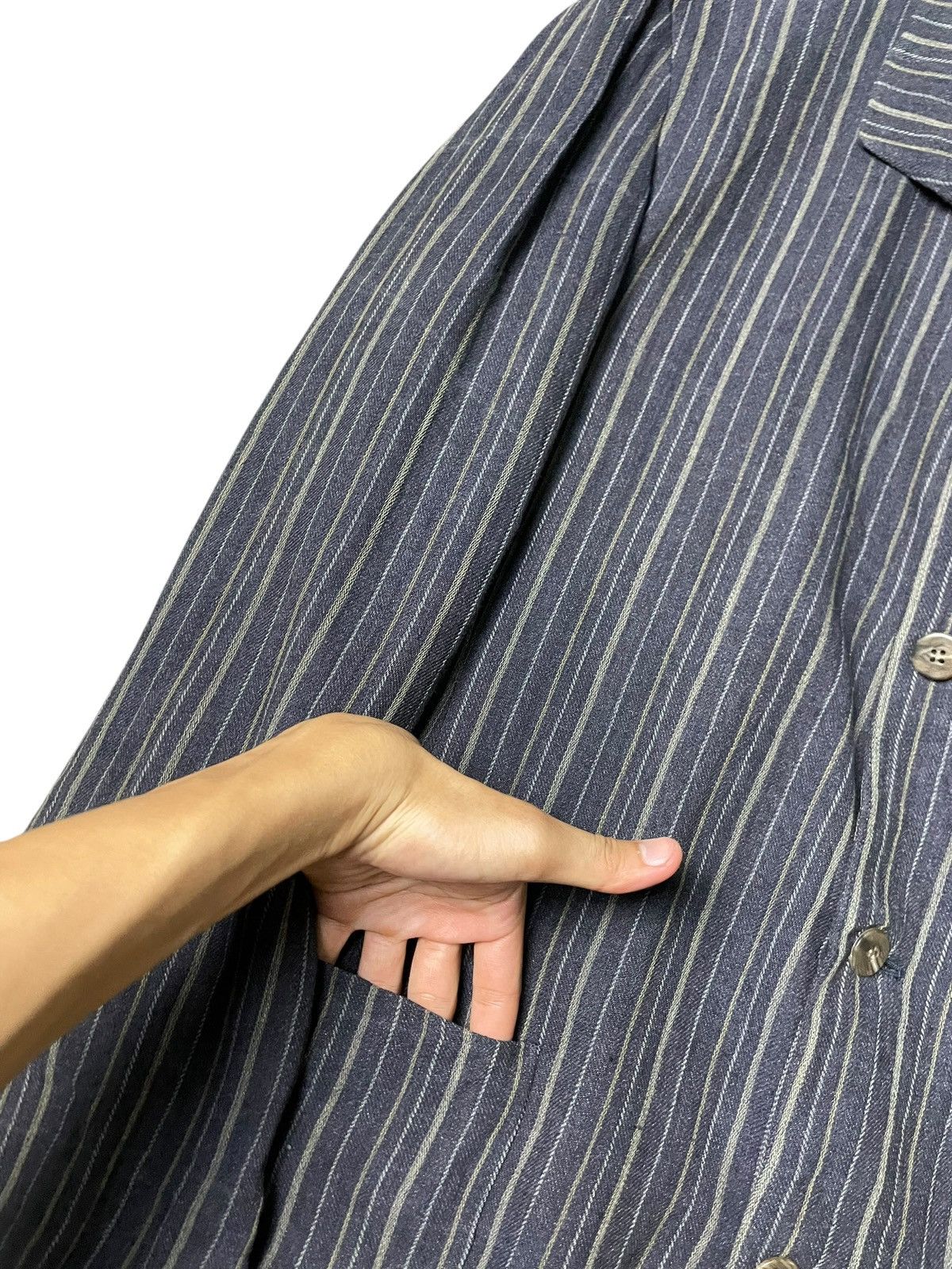 Donna Karan × Japanese Brand × Vintage Vintage Donna Karan Signature Stripe Coat (71) Size US S / EU 44-46 / 1 - 6 Thumbnail