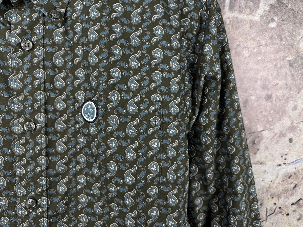 Pretty Green Pretty Green Paisley Print Button Up Shirt Green Long Sleeve Size US M / EU 48-50 / 2 - 5 Thumbnail