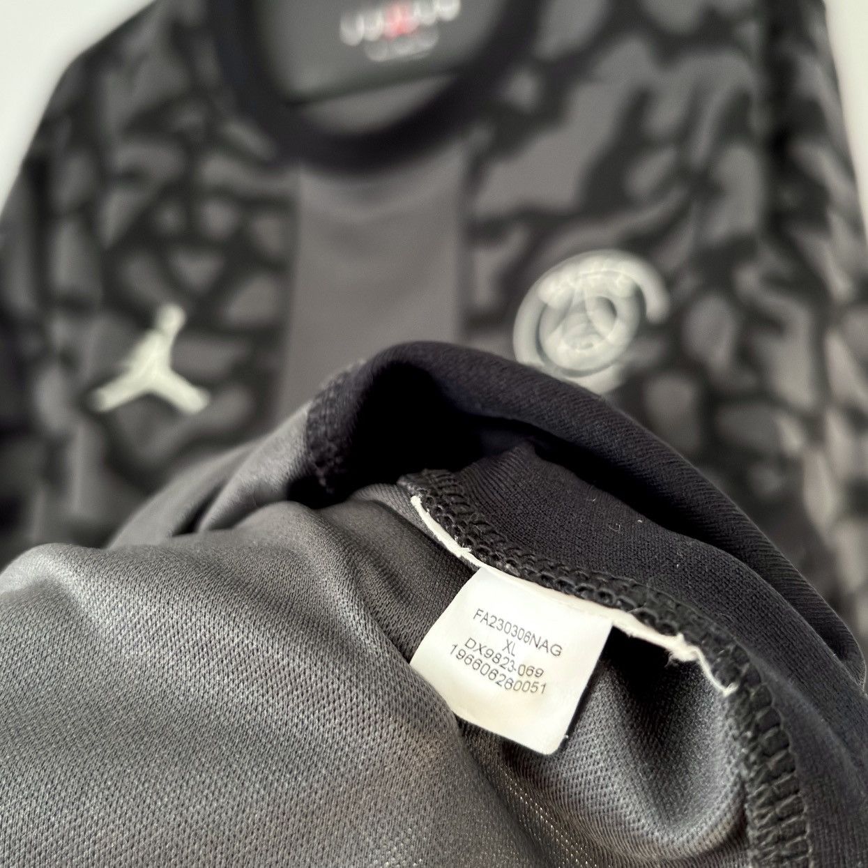 Jordan Brand × Nike 2023 2024 PSG Mbappe Nike Jordan Third Kit Soccer Jersey Tee Size US XL / EU 56 / 4 - 8 Thumbnail