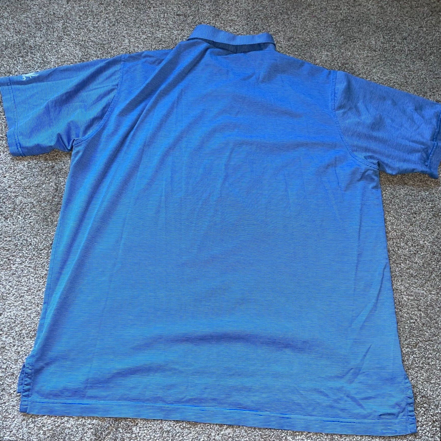 Peter Millar PETER MILLAR Blue Polo Shirt Men’s Large Short Sleeve Regular Fit Size US L / EU 52-54 / 3 - 5 Thumbnail