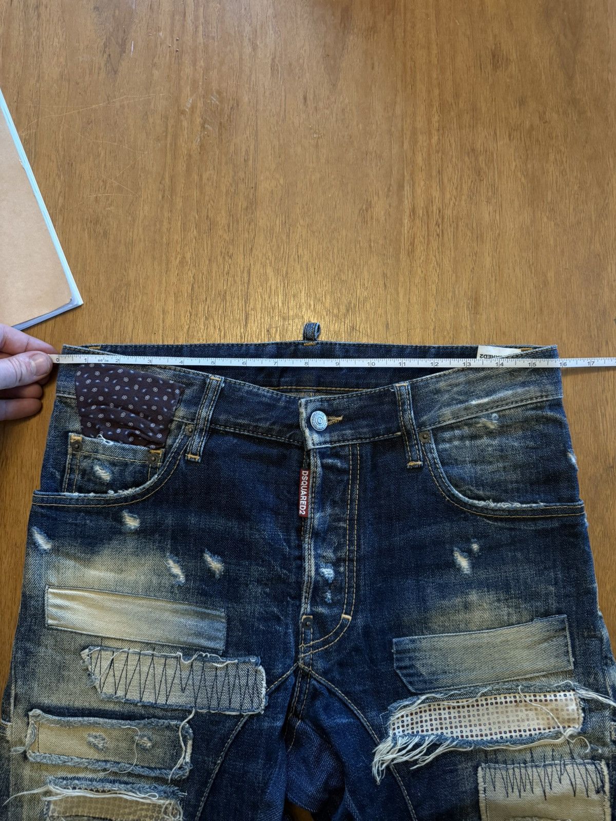 Dsquared2 Dsquared cropped denim, jean Japanese distressing Size US 31 - 11 Thumbnail