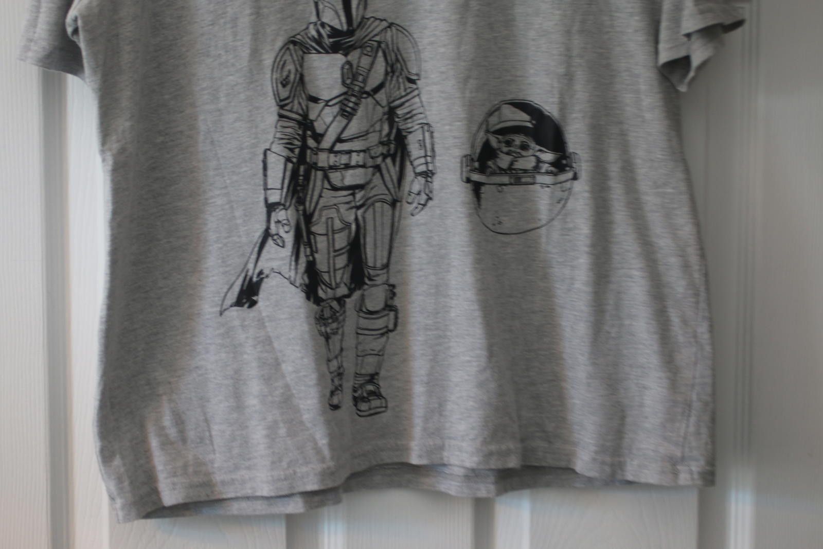 Unknown London Star Wars The Mandalorian T-Shirt Gray Tee Grogu Adult Size Size US XL / EU 56 / 4 - 2 Thumbnail