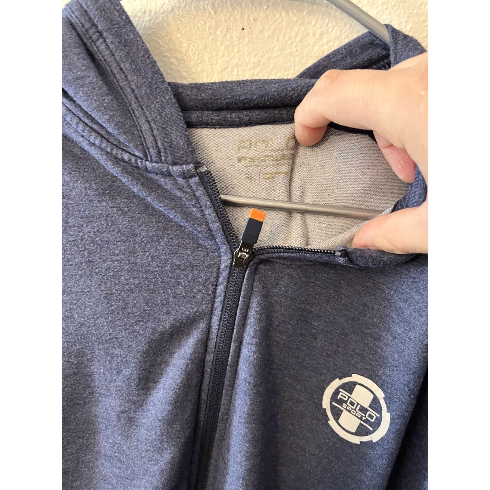 Vintage Polo Sport Ralph Lauren Full Zip Hoodie Jacket Sport Performance Blue XL Men's Shirt Hoodie Size US XL / EU 56 / 4 - 2 Thumbnail