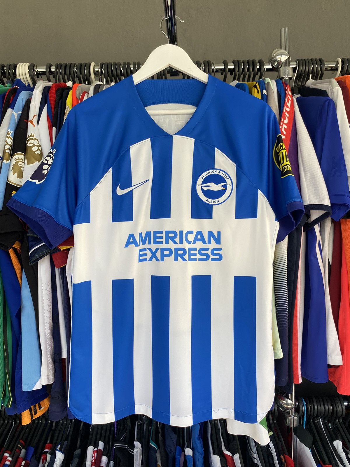 2023/24 NIKE BRIGHTON #5 DUNK PLAYER ISSUE FOOTBALL JERSEY