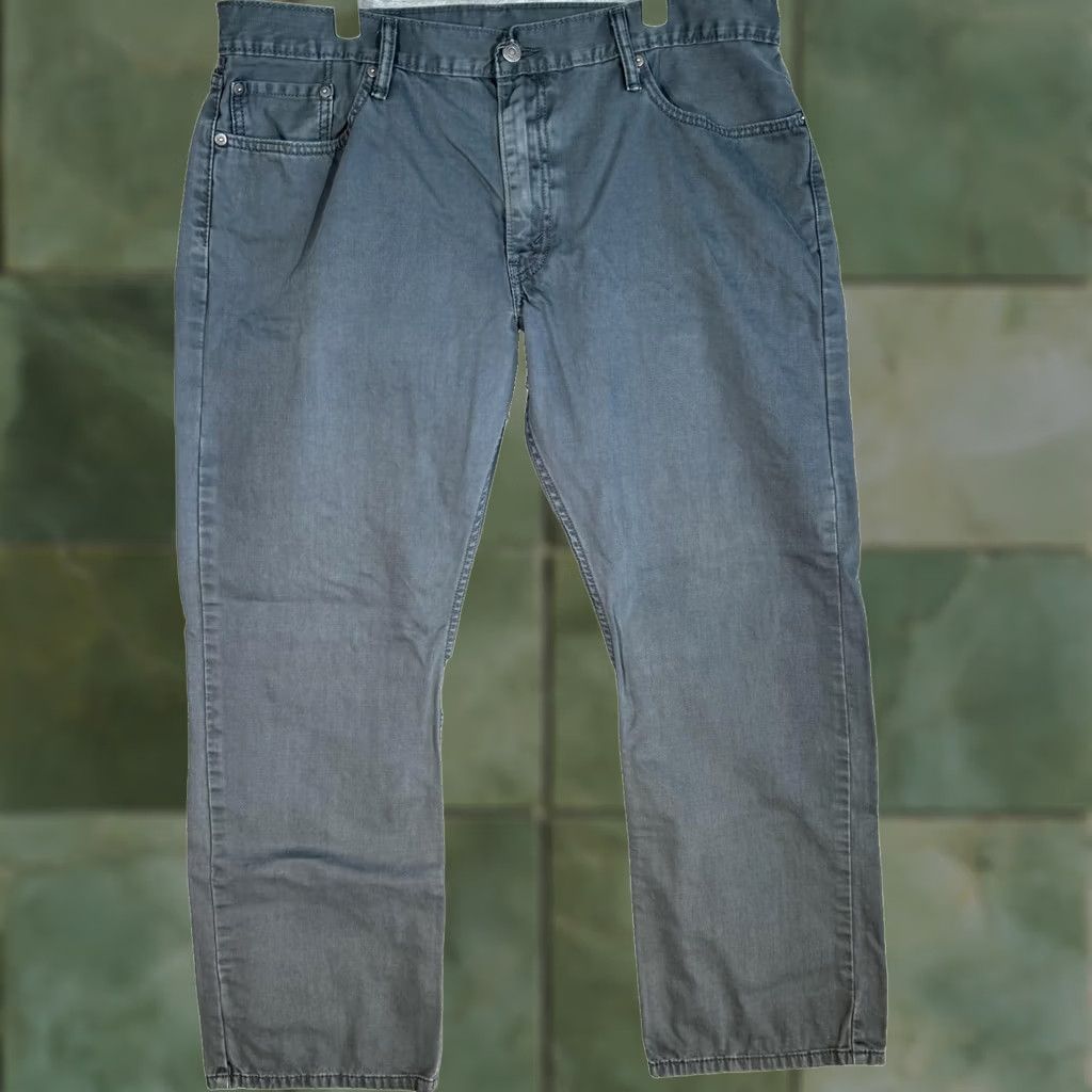 Levi's VINTAGE Levi’s 514 Jeans Mens 38x30 Gray Green Denim Straight Leg Mid Rise 100% Cotton Size US 38 / EU 54 - 1 Thumbnail