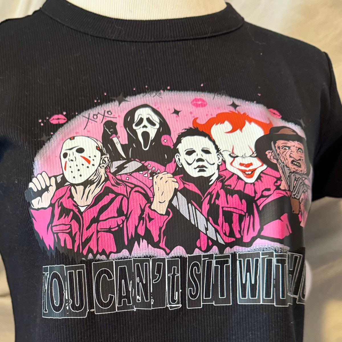 Other You Can’t Sit With Us, Halloween Theme, Cropped Baby Tee Size M / US 6-8 / IT 42-44 - 7 Thumbnail