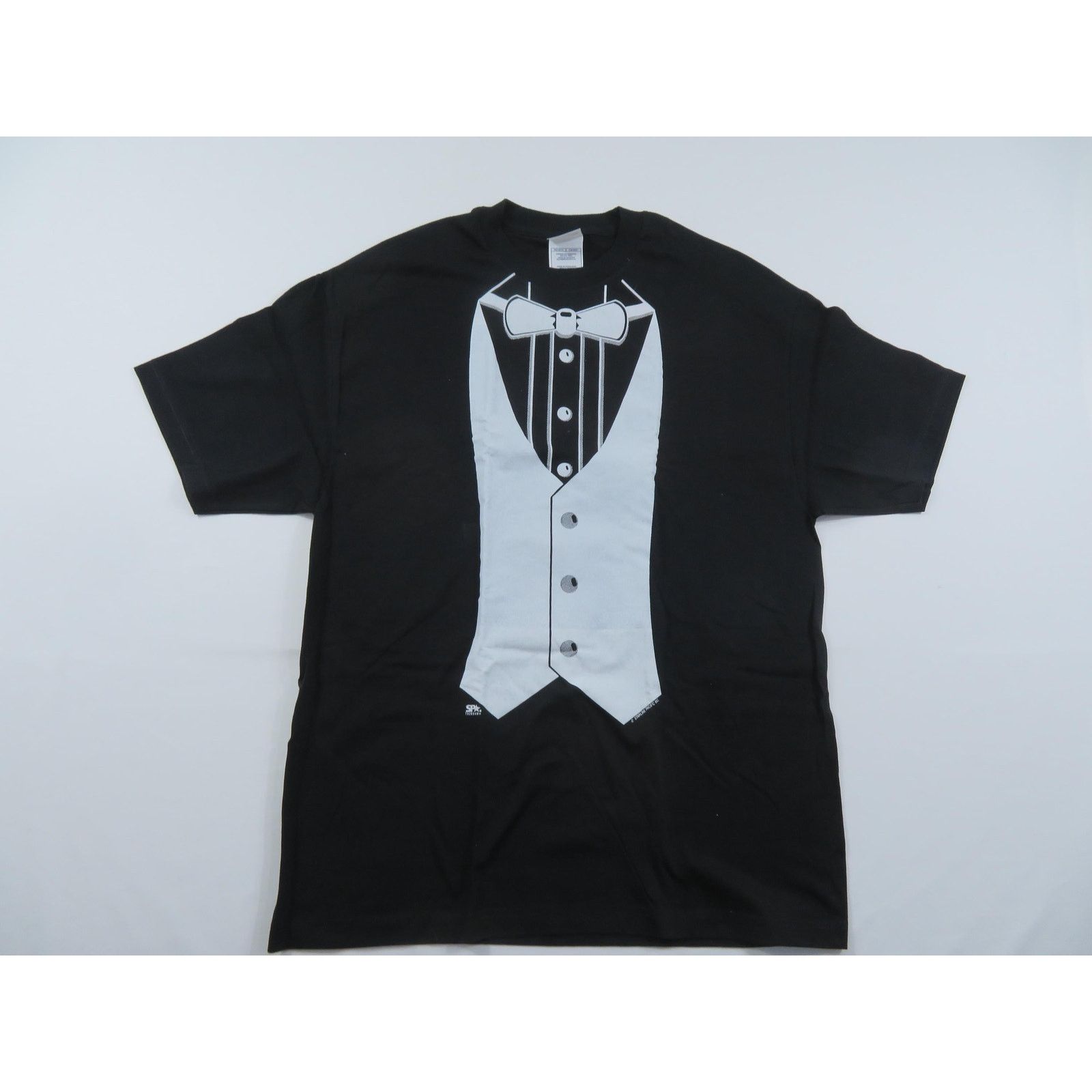 AAA Psuedo Faux Tuxedo Black T-shirt Sz XL 1990s Size US XL / EU 56 / 4 - 1 Thumbnail
