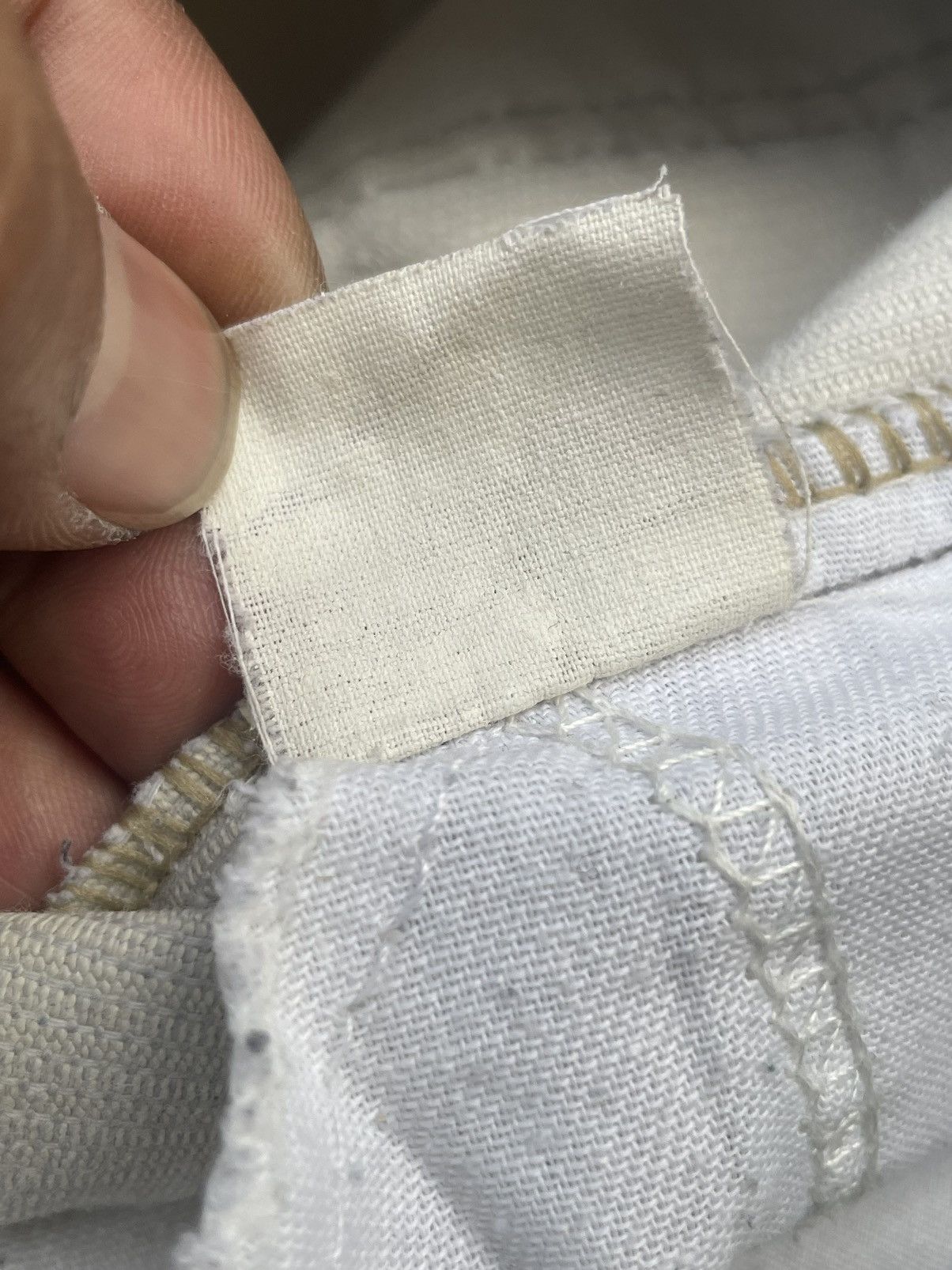 Levi's Vintage 80’s Levis Coduroy White Tab Painted Stain Size US 33 - 17 Thumbnail