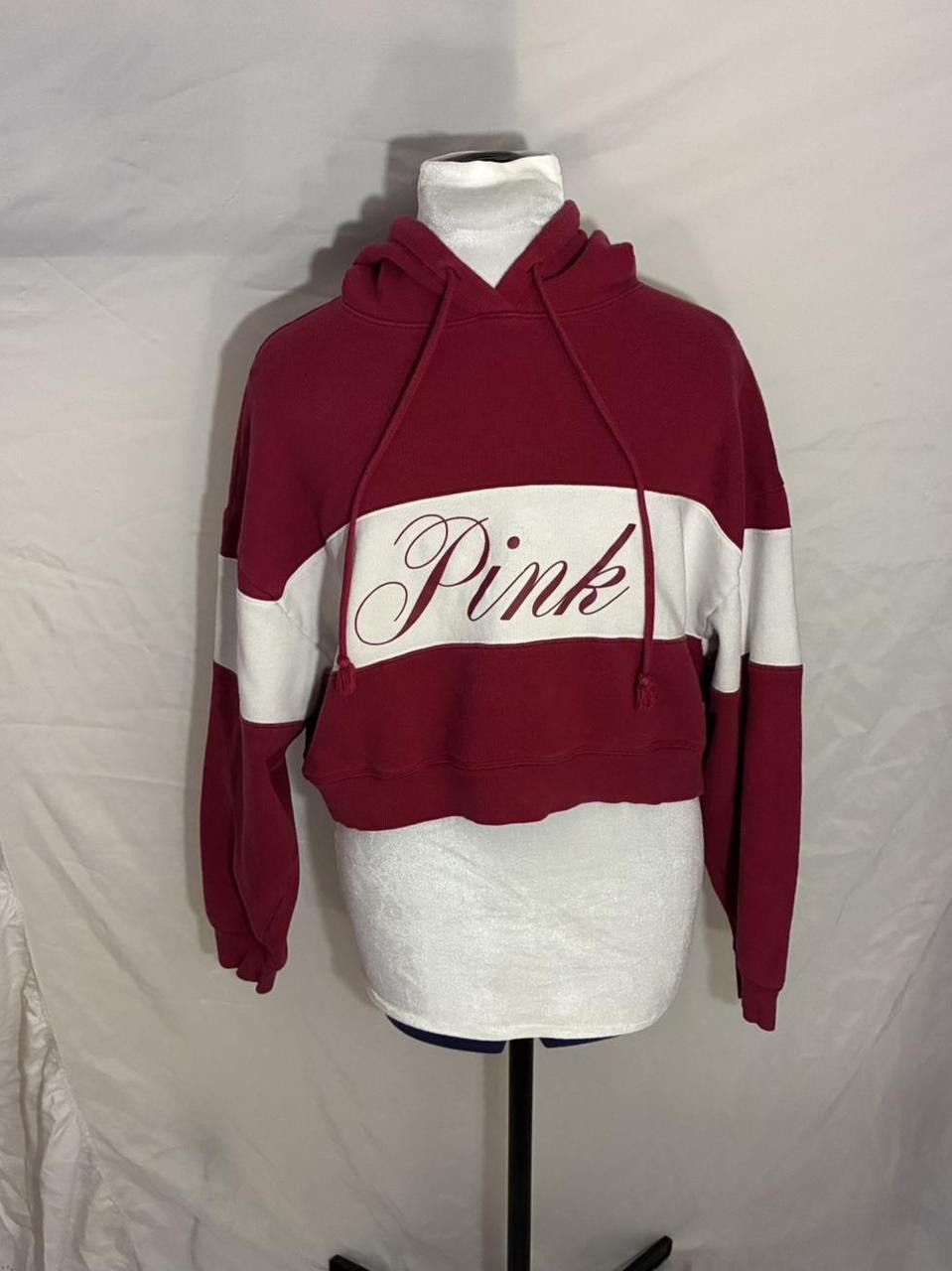Pink Victoria's Secret PINK Ivy Fleece Cropped Hoodie Size L / US 10 / IT 46 - 1 Thumbnail