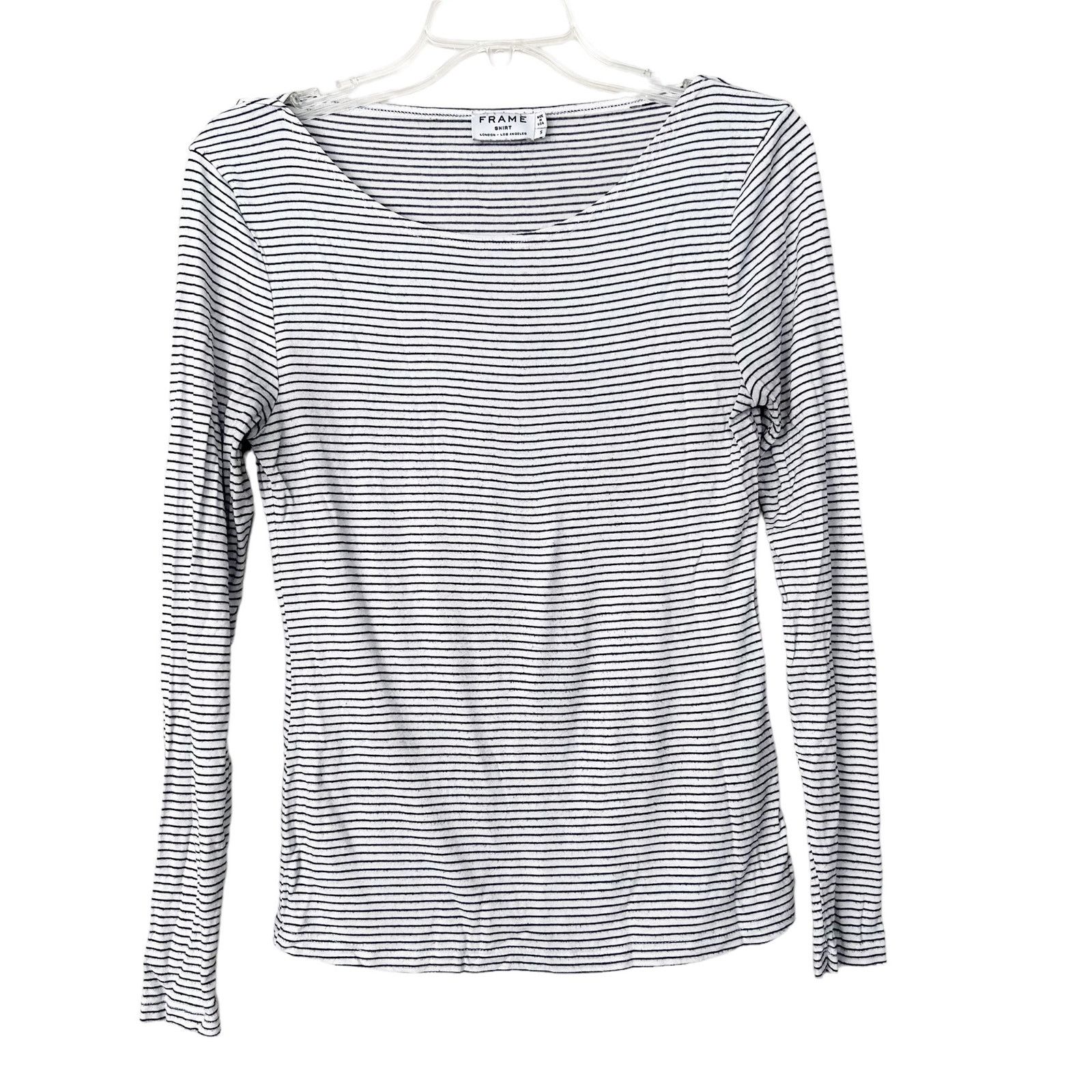 Frame Frame Blanc Navy Striped Long Sleeve Shirt Sz S Size S / US 4 / IT 40 - 6 Thumbnail