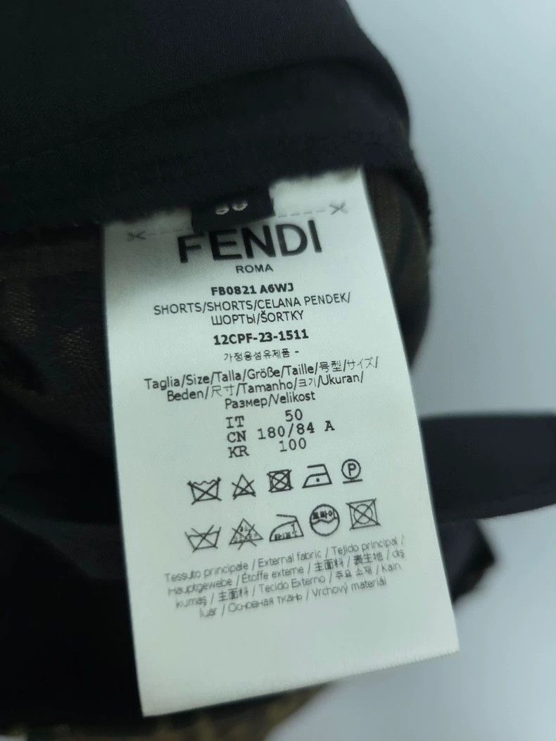 Fendi Fendi Printed Denim Shorts for Men Size US 44 / EU 60 - 5 Thumbnail