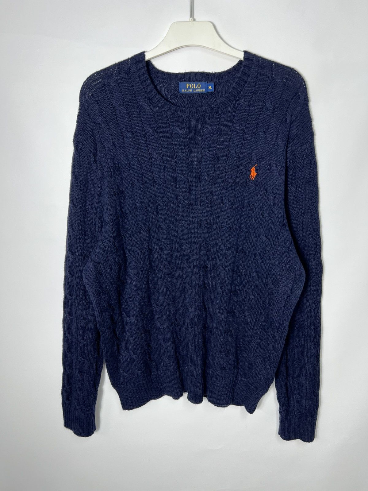 Polo Ralph Lauren Vintage streetwear y2k Polo Ralph Lauren Cable Knit Sweater Size US XL / EU 56 / 4 - 1 Thumbnail