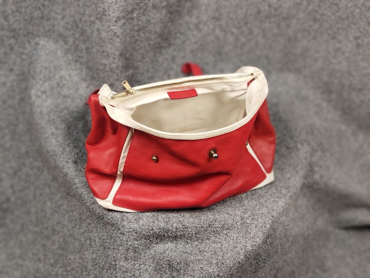 Yves Saint Laurent Yves Saint Laurent YSL Muse Two Hand Bag Red Leather Satchel Size ONE SIZE - 19 Thumbnail