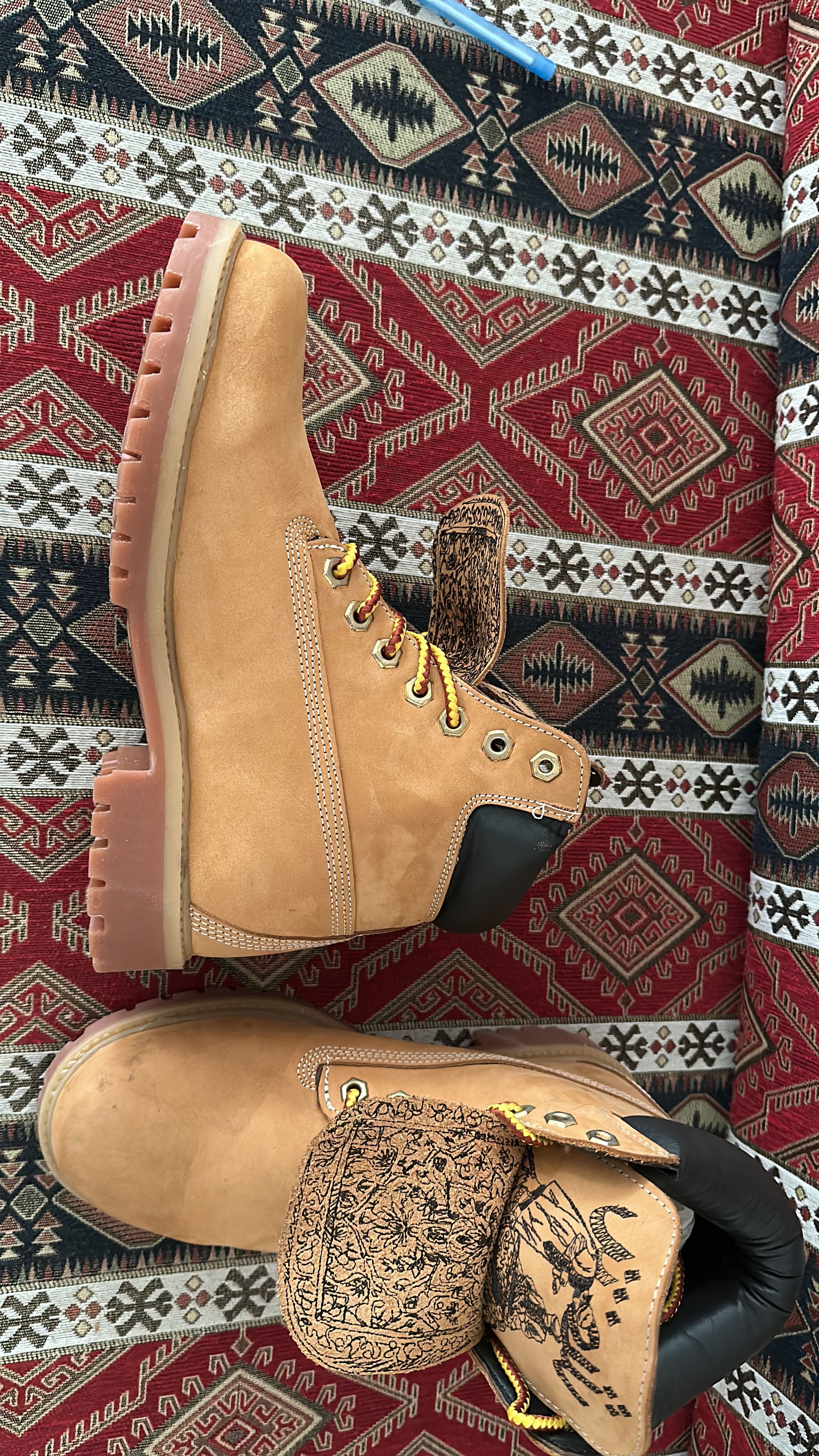 Derschütze "Yasmin V3" Boots Size 41 Timberland Style in Orange, Men's (Size 8) — image 3 of 6