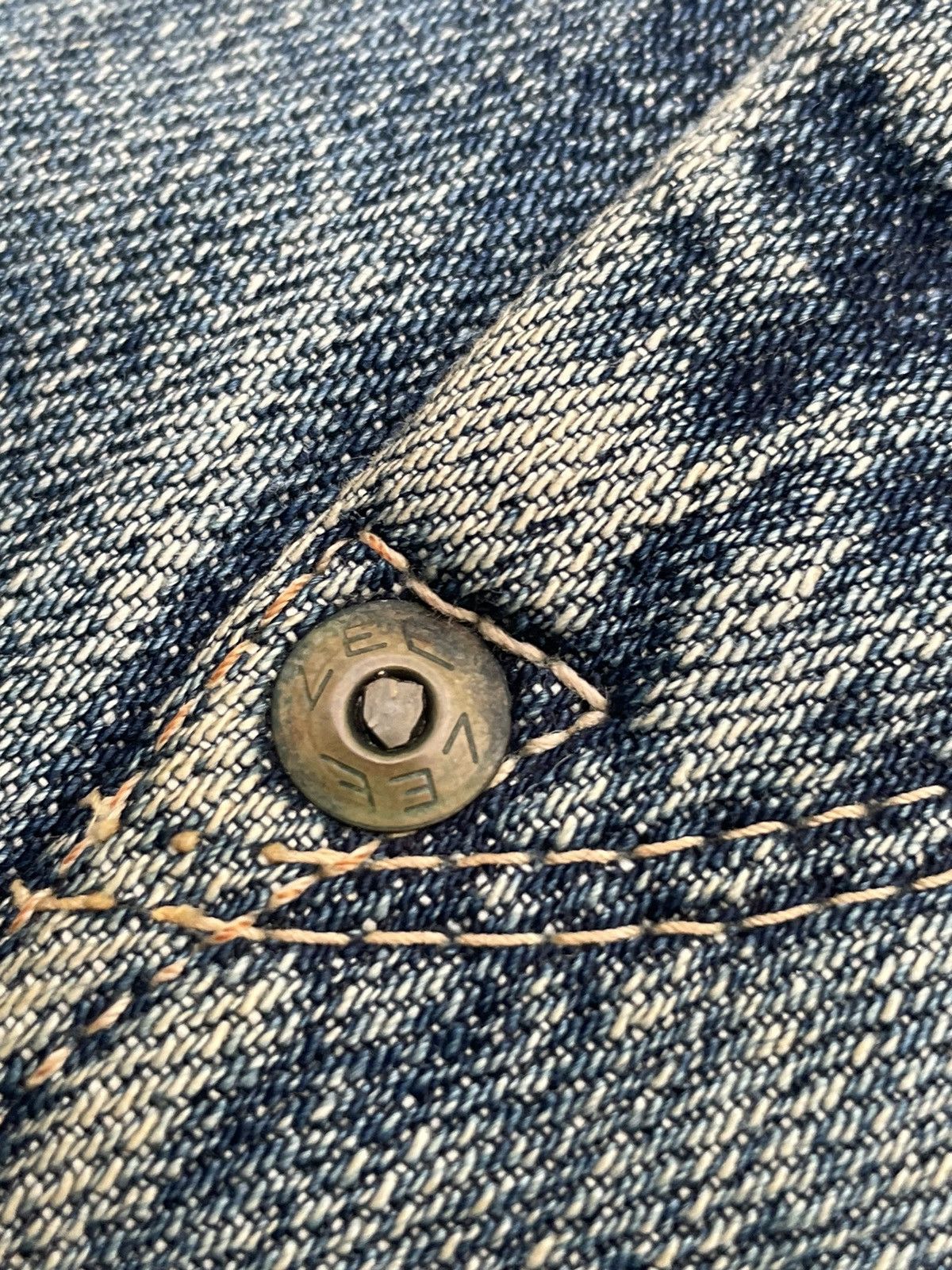 Lee × Vintage Vintage Lee Union Made Faded Distresed Denim Size US 36 / EU 52 - 16 Thumbnail