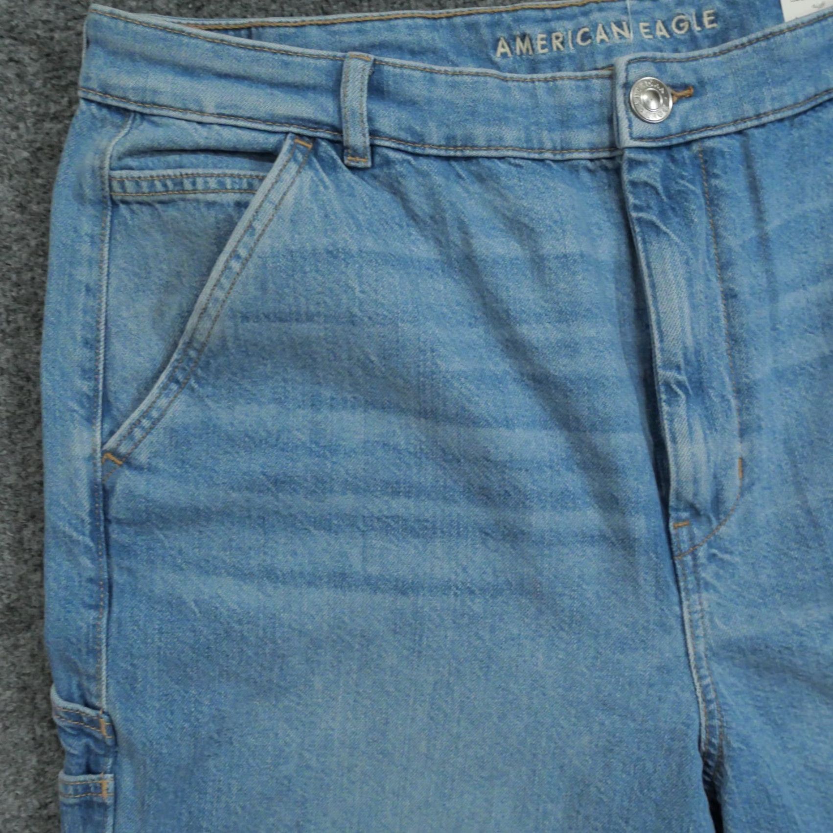 American Eagle Outfitters VINTAGE American Eagle Outfitters Jeans Women's 18 Blue Denim High Rise Boyfriend 90s Distressed 5-Pocket Design Jeans Womens Size 24" / US 00 / IT 34 - 3 Thumbnail