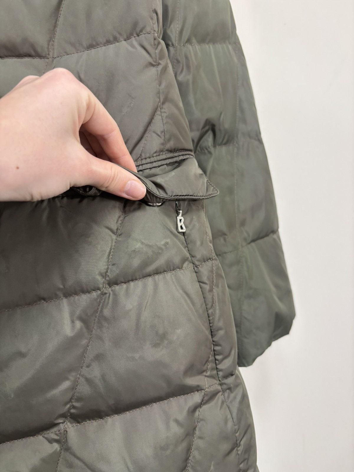 Bogner Bogner Willy Limonta Women’s Khaki Down Puffer Jacket Coat Size M / US 6-8 / IT 42-44 - 10 Thumbnail