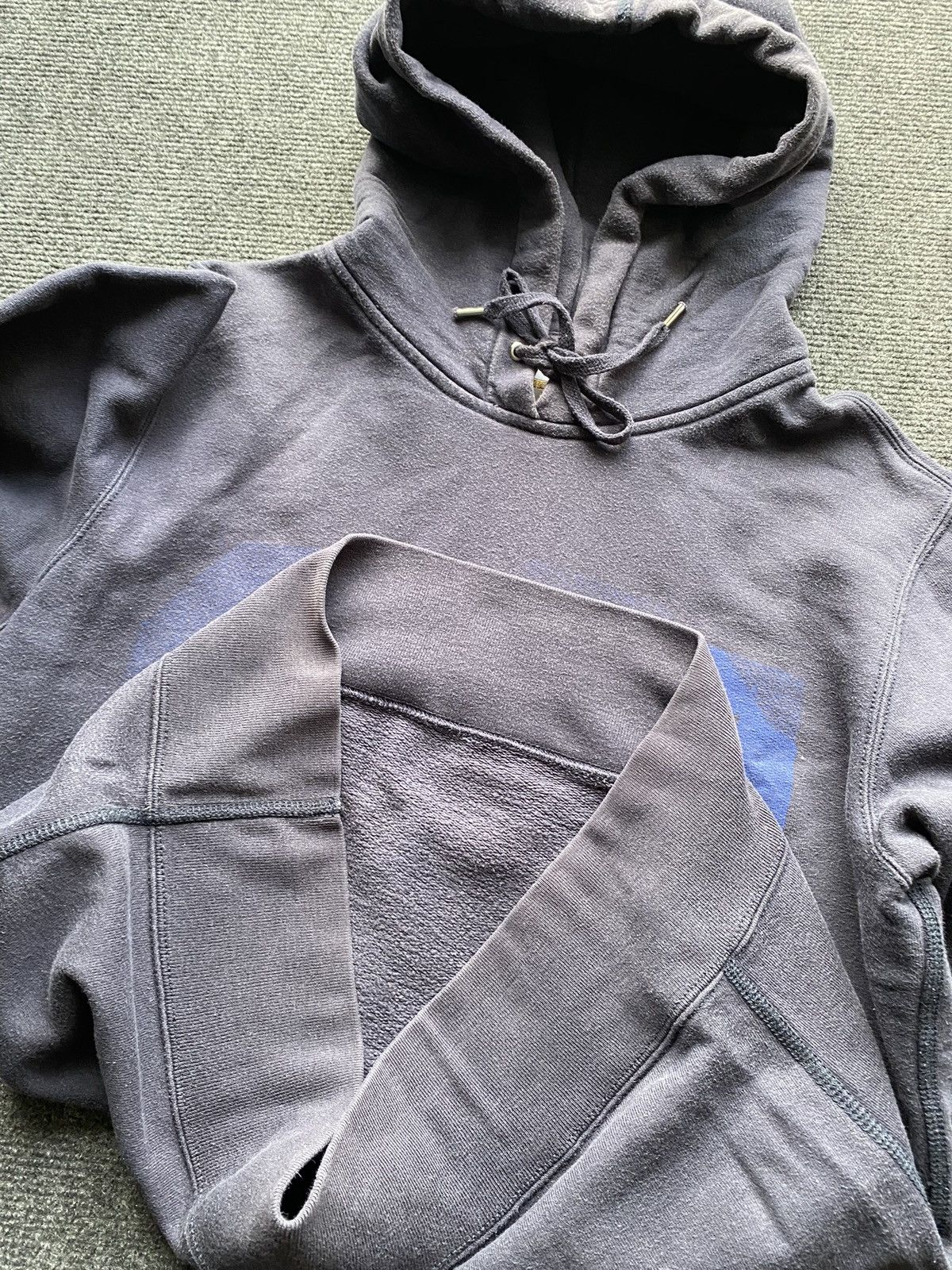 Diesel 🔥Opium Punk Diesel faded washed blue gothic hoodie head logo Size US S / EU 44-46 / 1 - 19 Thumbnail