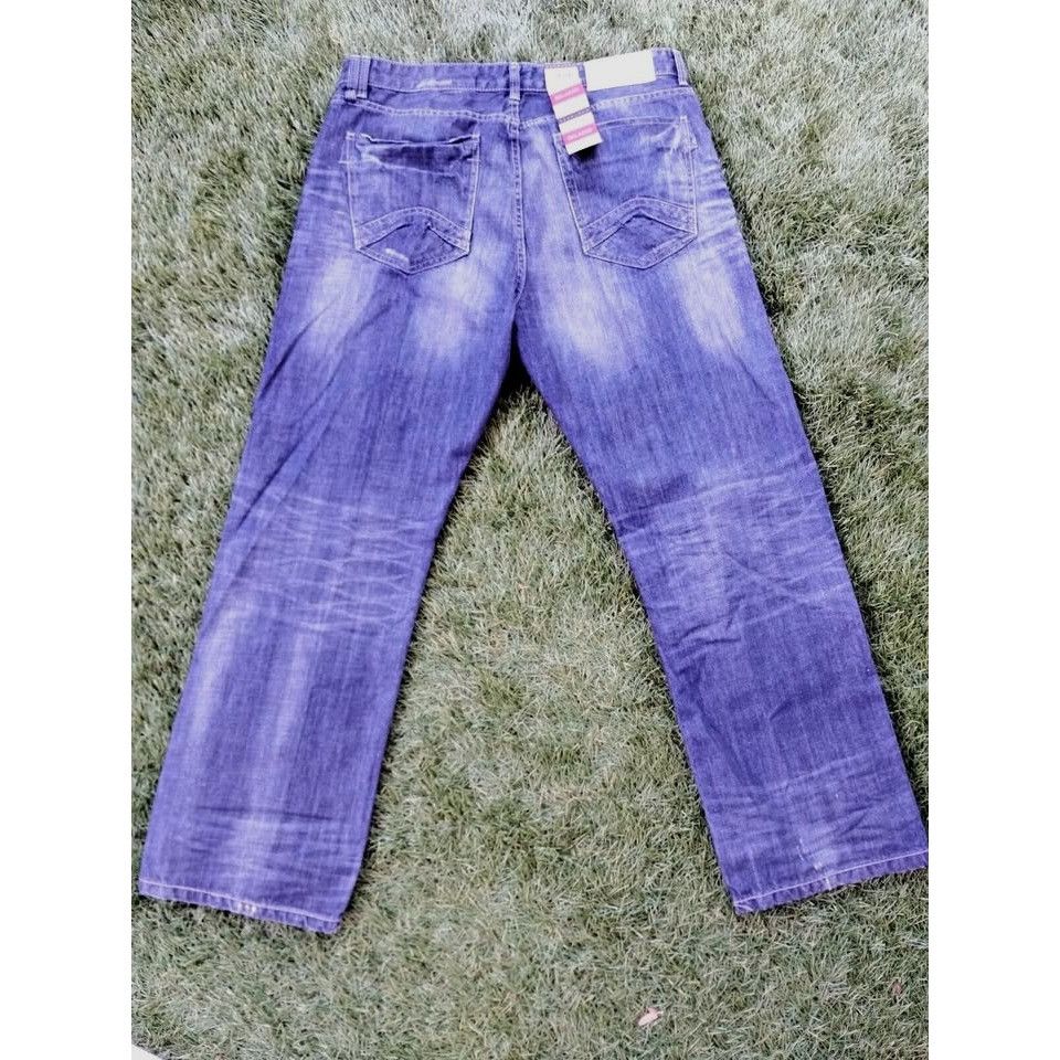 Sean John Sean John Mens Blue Jeans 34x30 Hamilton Relaxed Straight NW Size US 34 / EU 50 - 6 Thumbnail