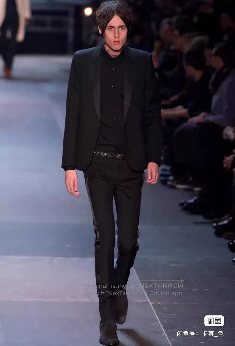 Saint Laurent Paris Saint Laurent Paris Smoking Men's Dress Pants Size US 32 / EU 48 - 2 Thumbnail